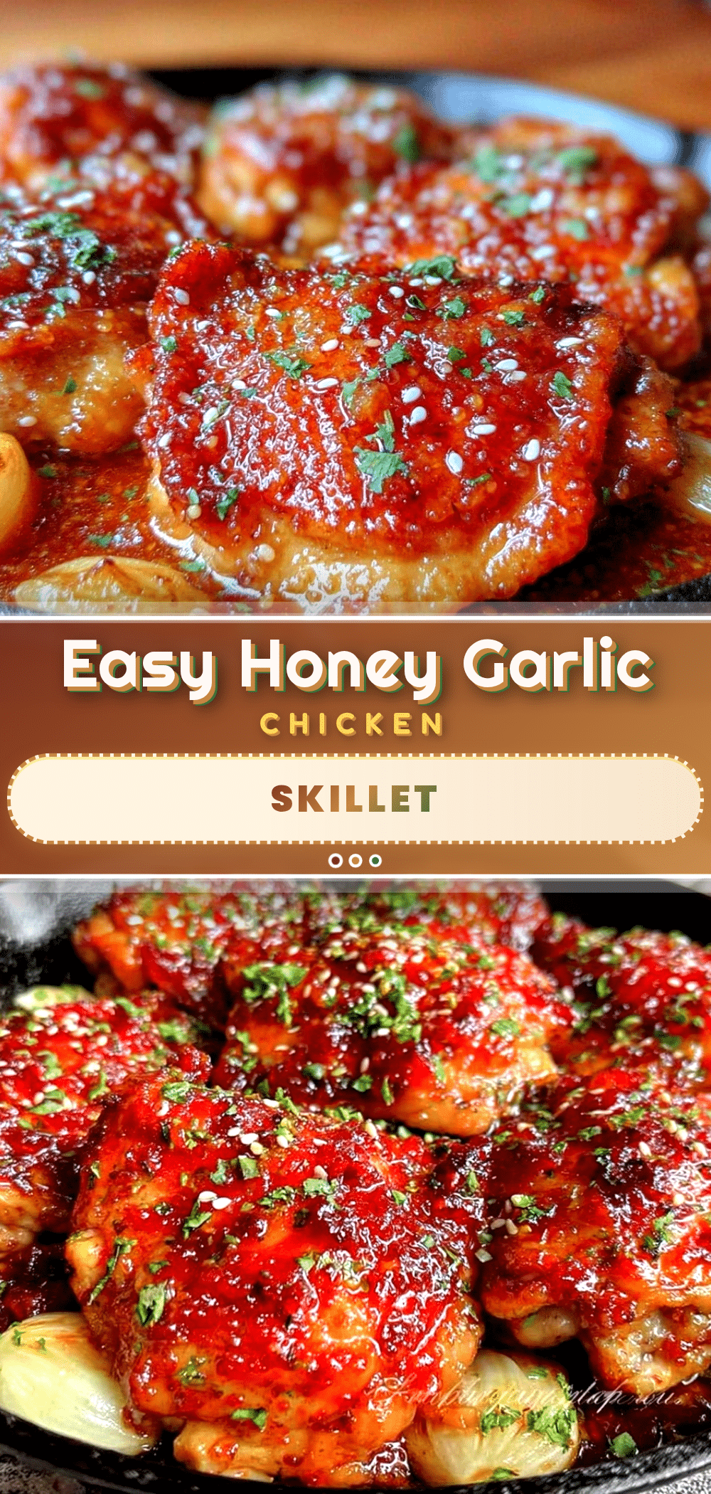 Easy Honey Garlic Chicken Skillet recipe