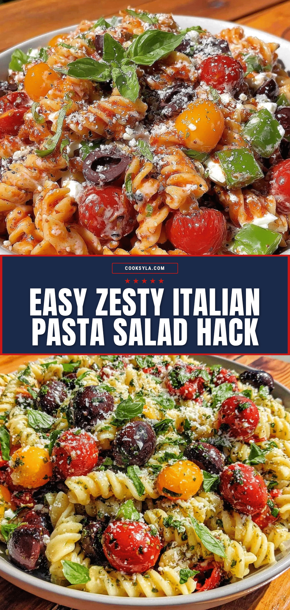 Easy Zesty Italian Pasta Salad recipe
