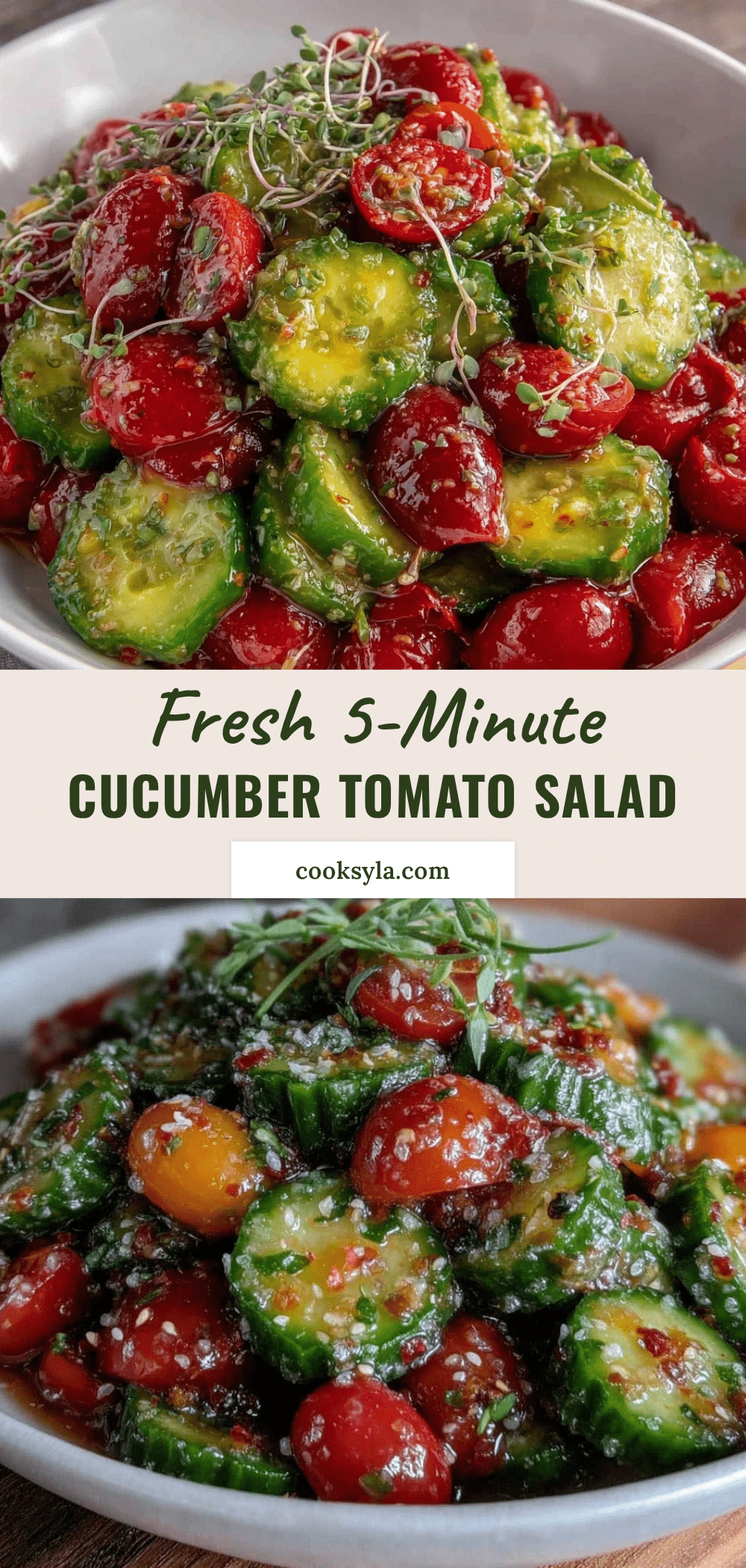 fresh cucumber tomato salad recipe