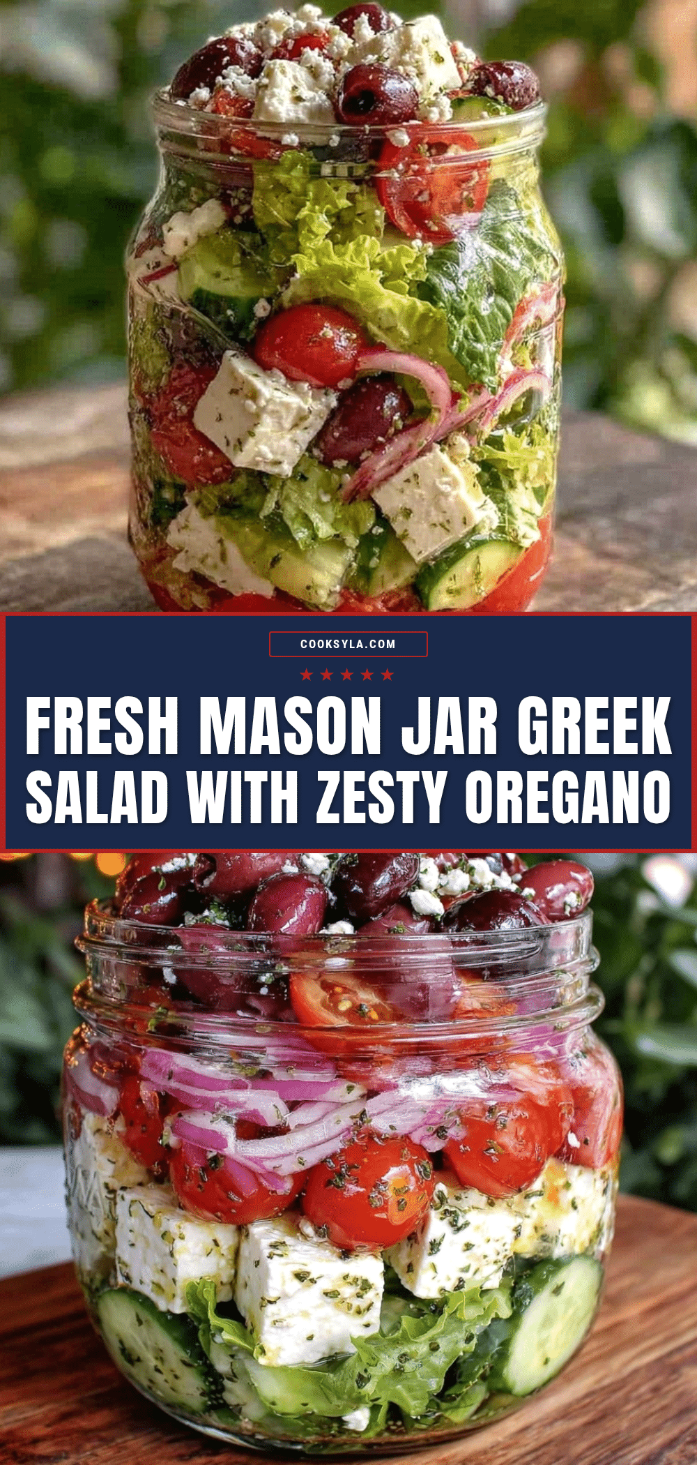 Fresh Mason Jar Greek Salad recipe