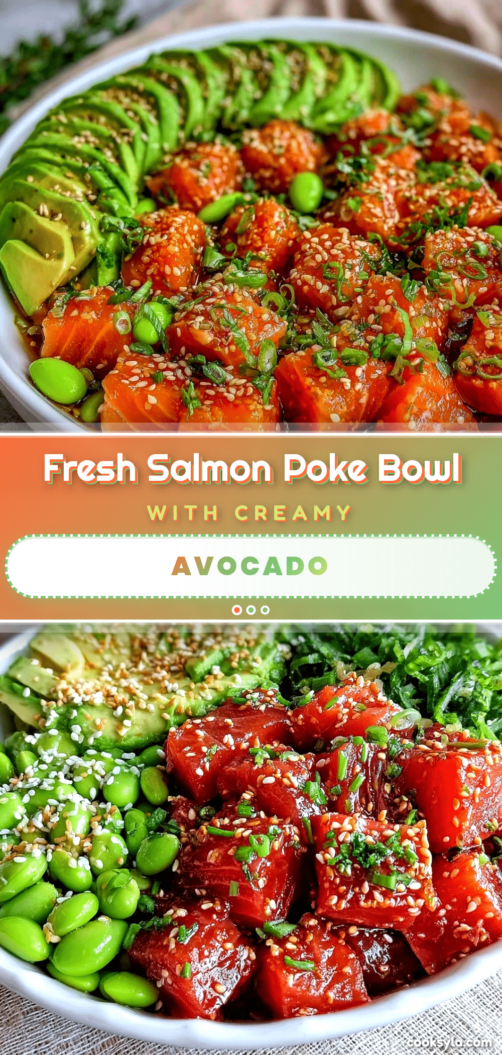 fresh salmon poke bowl recipe
