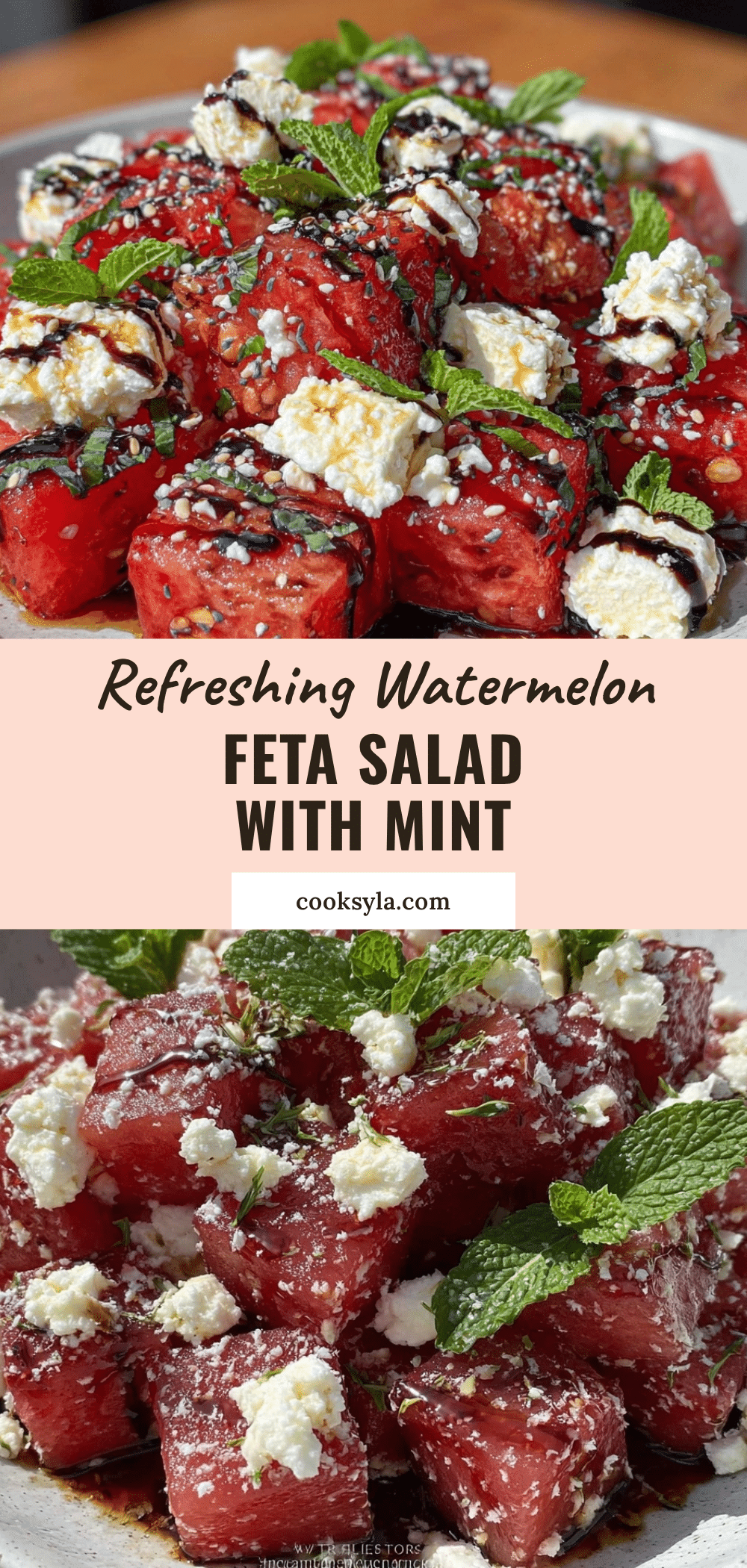 fresh watermelon feta salad recipe