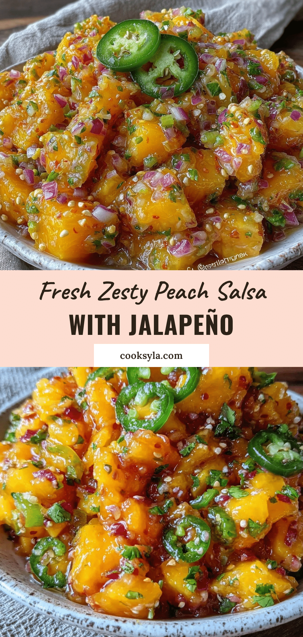 fresh zesty peach salsa recipe