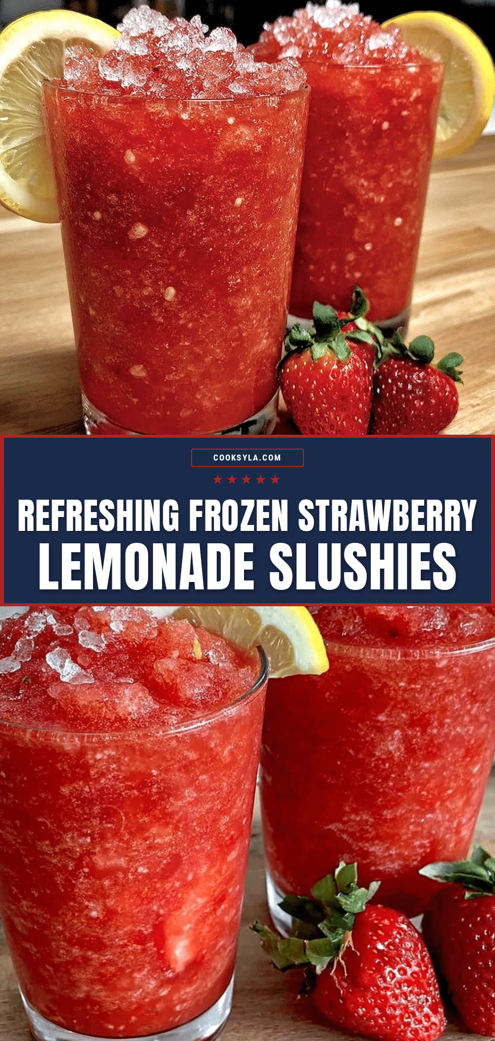 frozen strawberry lemonade slushies recipe