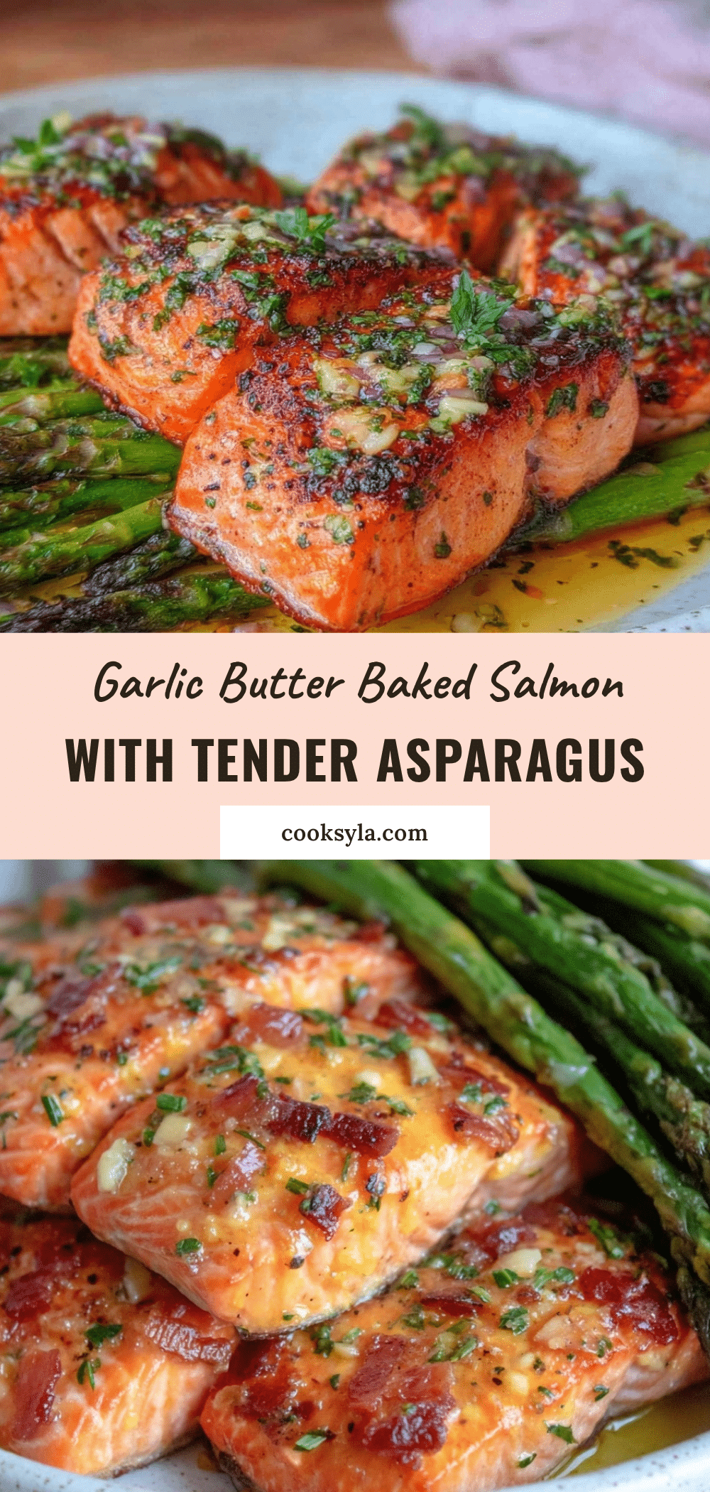 garlic butter baked salmon recipe