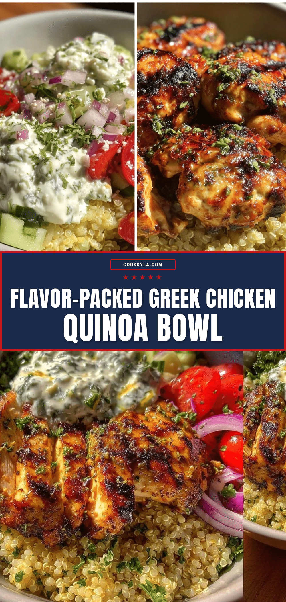 Greek chicken bowl recipe
