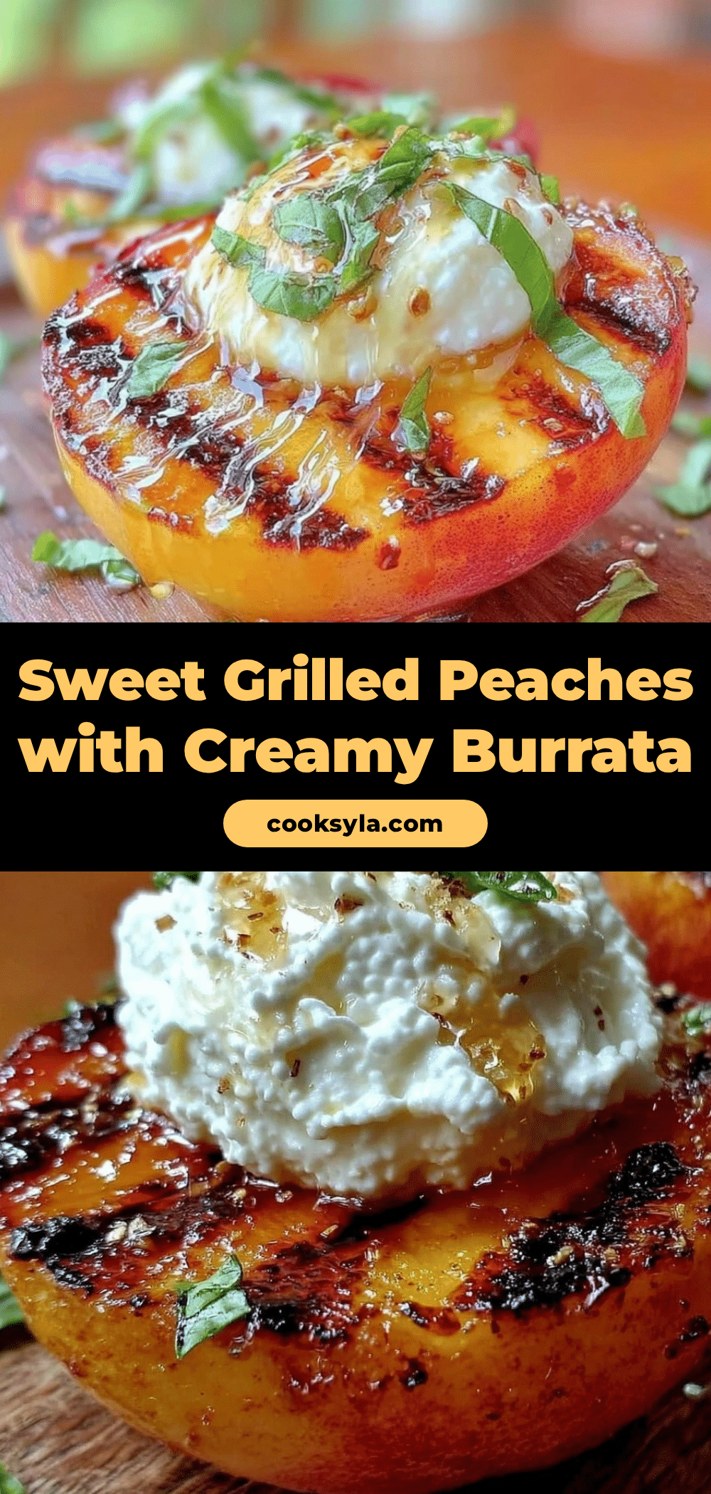 grilled peaches with burrata recipe