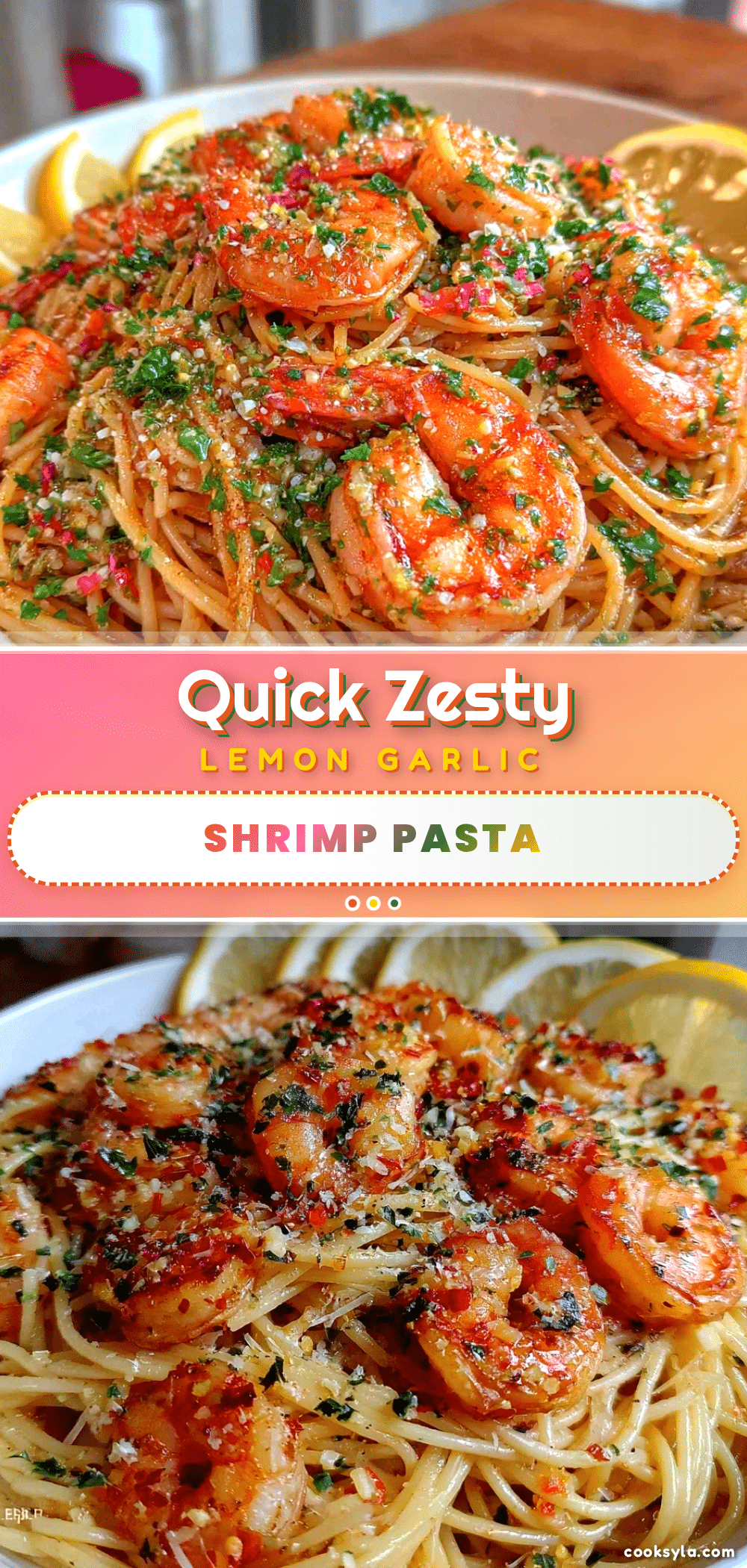 lemon garlic shrimp pasta recipe