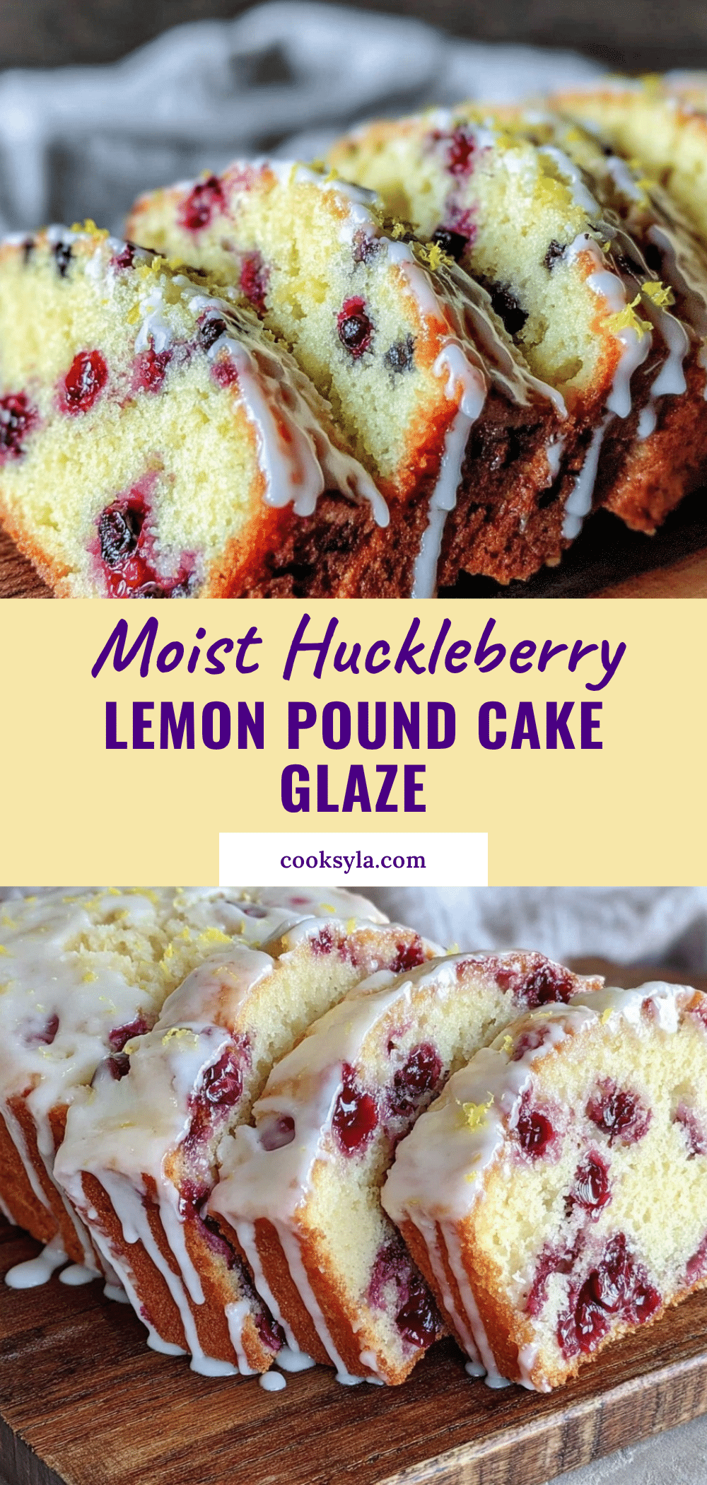 moist huckleberry lemon pound cake recipe