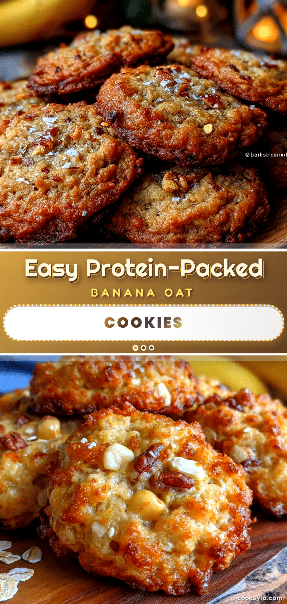 protein-packed banana oat breakfast cookies recipe