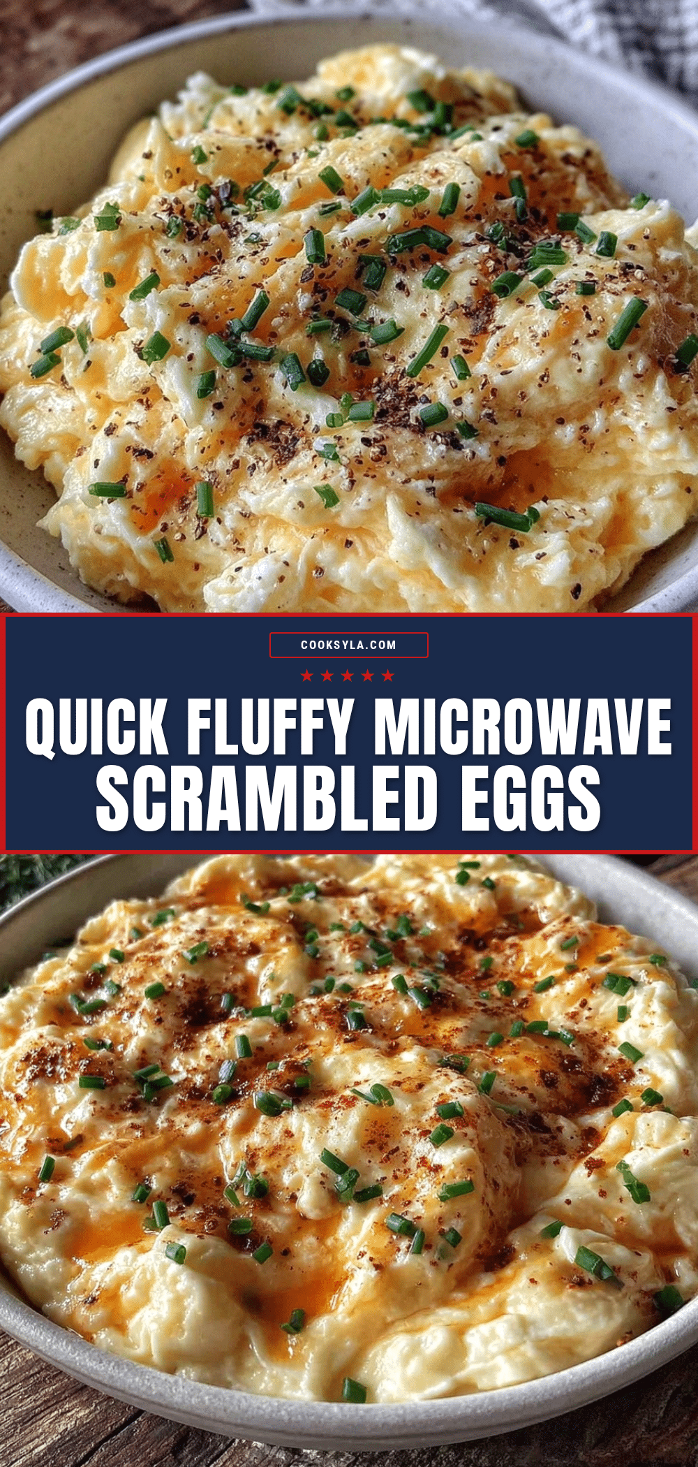 quick fluffy microwave scrambled eggs recipe