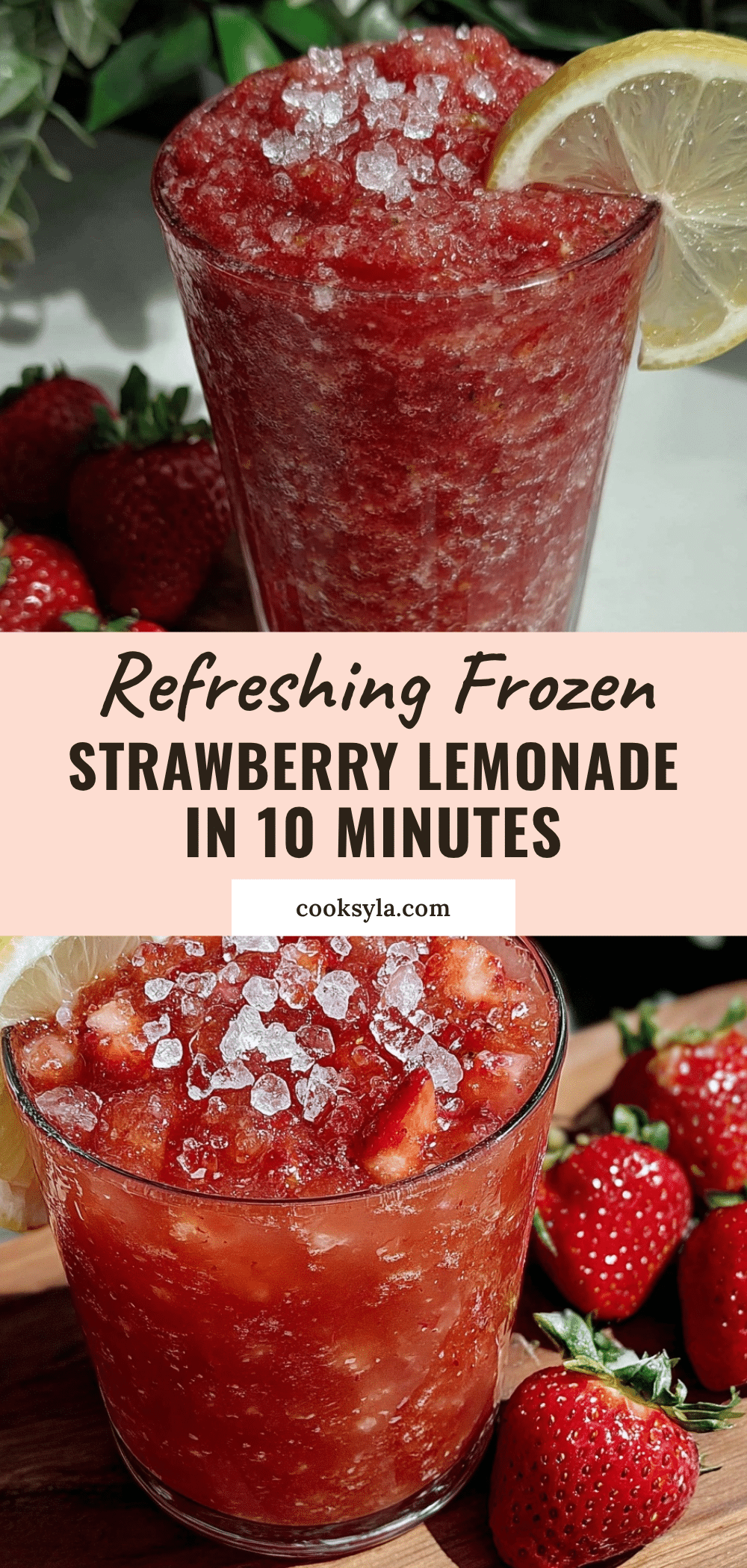 quick frozen strawberry lemonade recipe