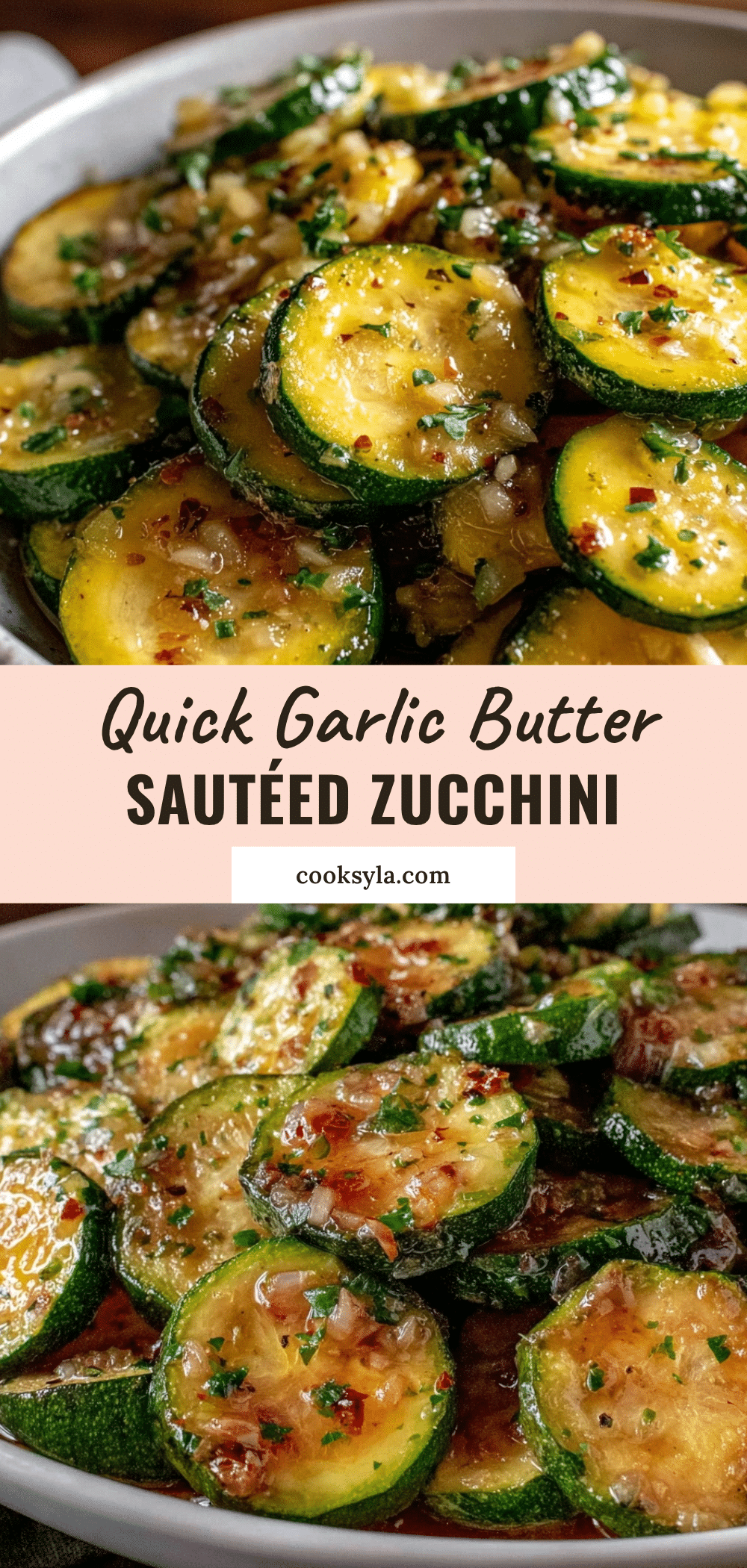 quick garlic butter sautéed zucchini recipe