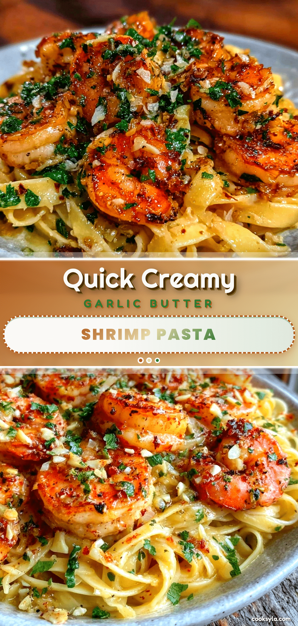 quick garlic butter shrimp pasta recipe