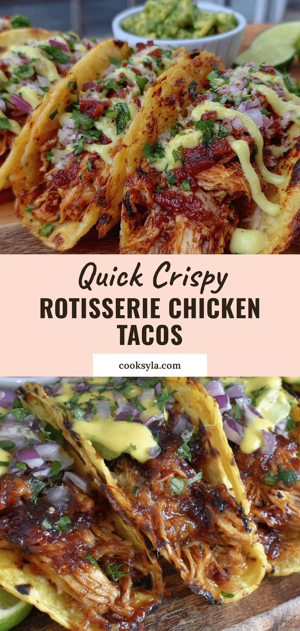quick rotisserie chicken tacos recipe