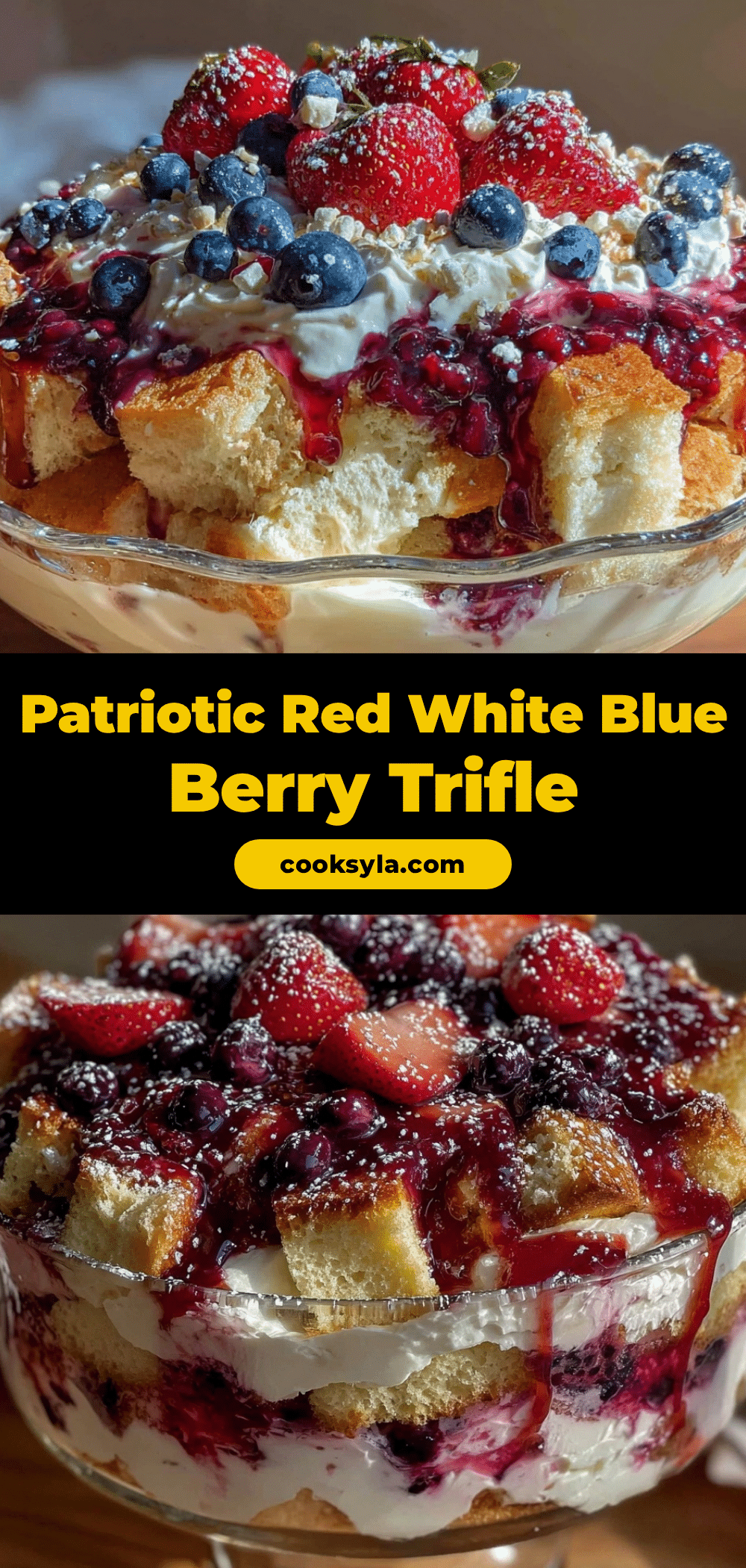 red white and blue berry trifle recipe