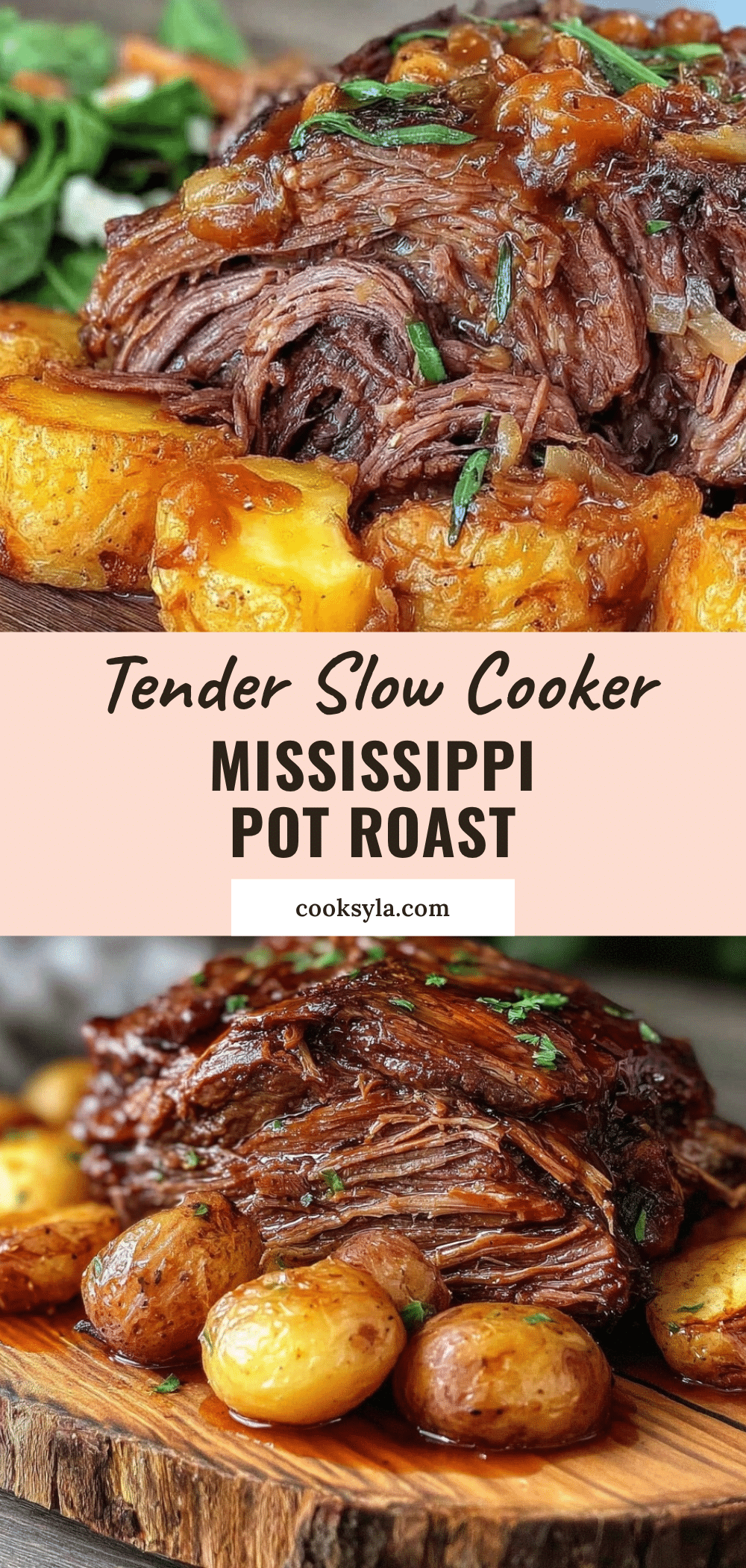 Slow Cooker Mississippi Pot Roast recipe
