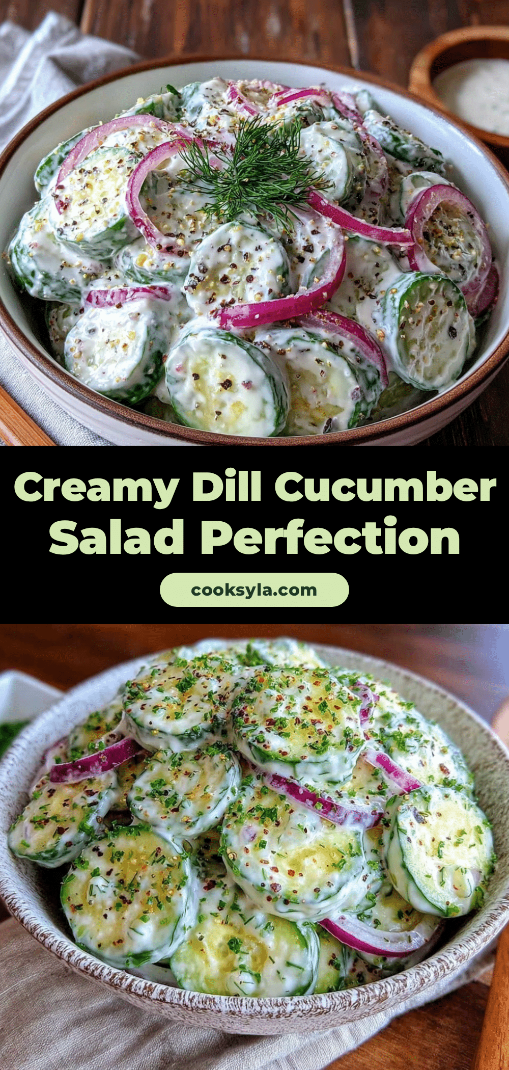 creamy cucumber dill salad recipe
