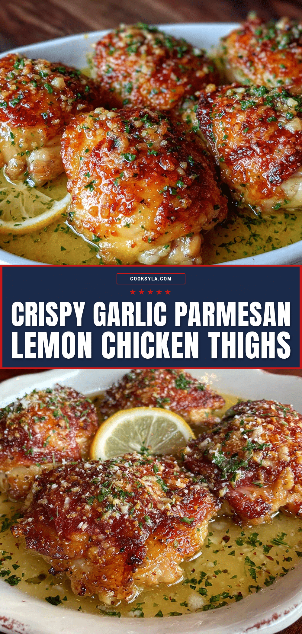 crispy garlic parmesan chicken thighs recipe
