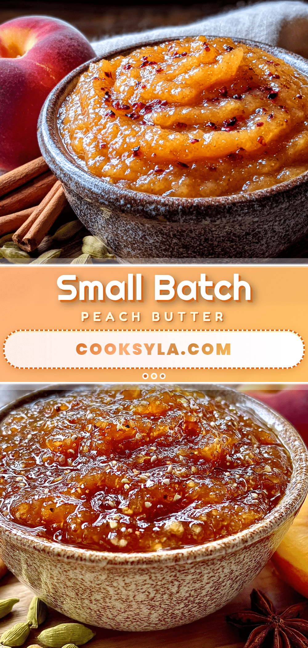 homemade peach butter with cinnamon and cardamom recipe