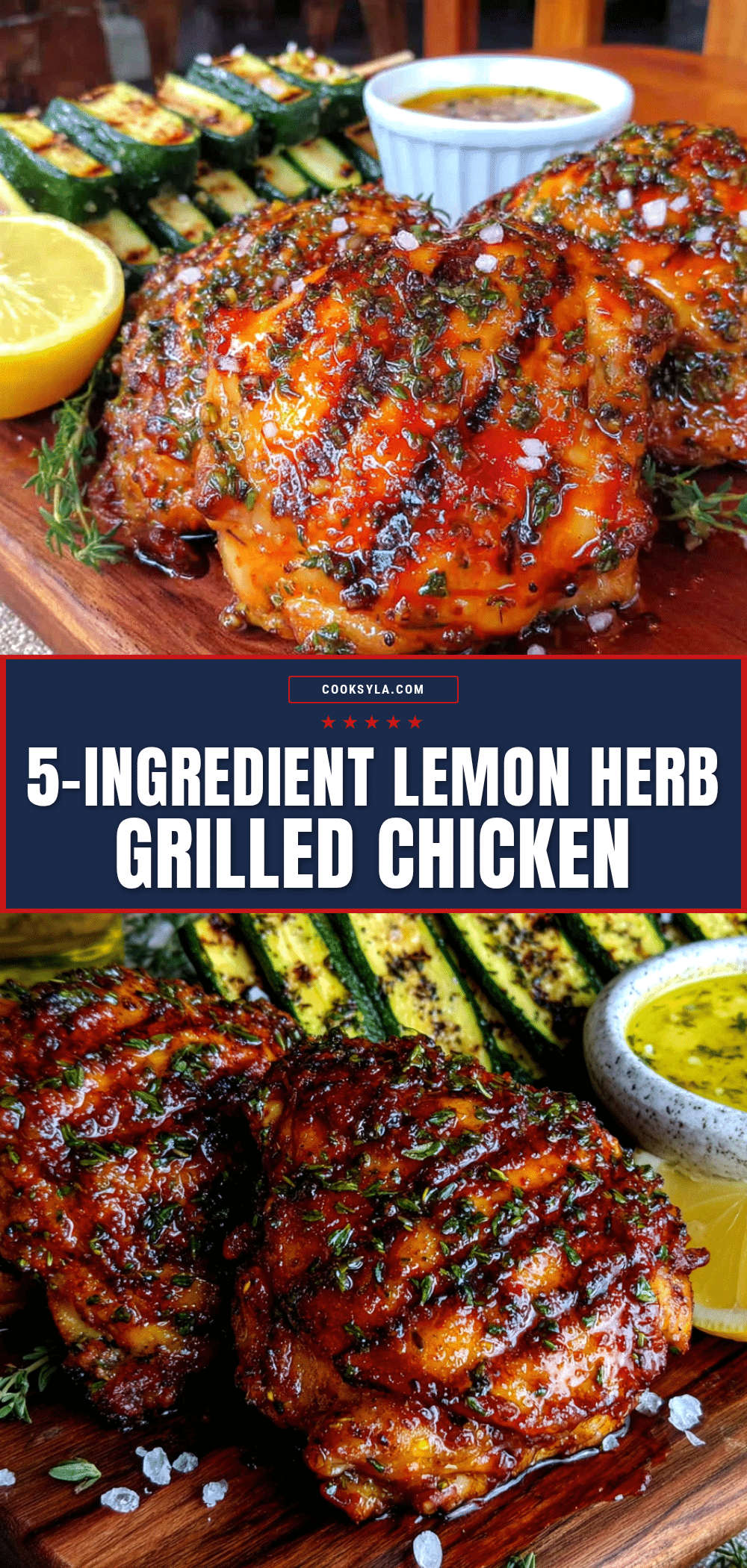 lemon herb grilled chicken thighs recipe