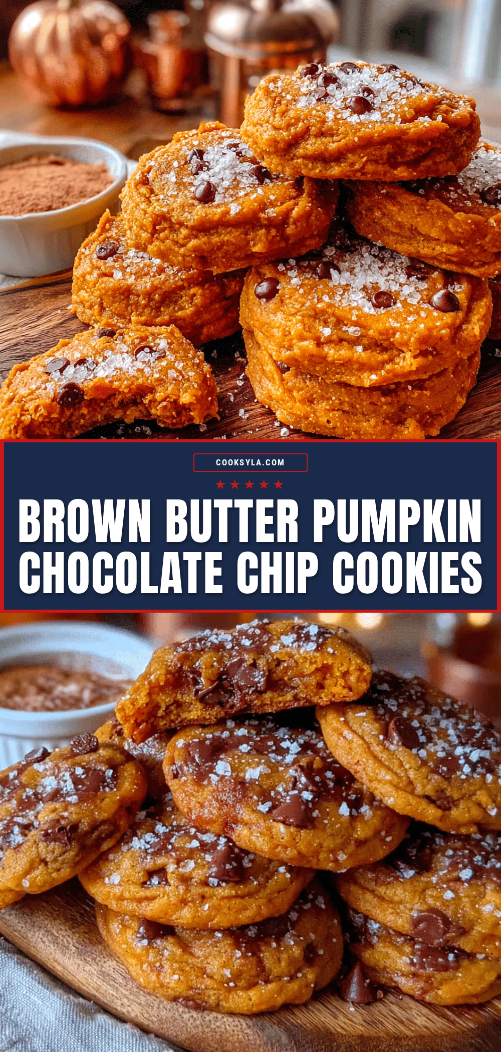 brown butter pumpkin chocolate chip cookies recipe