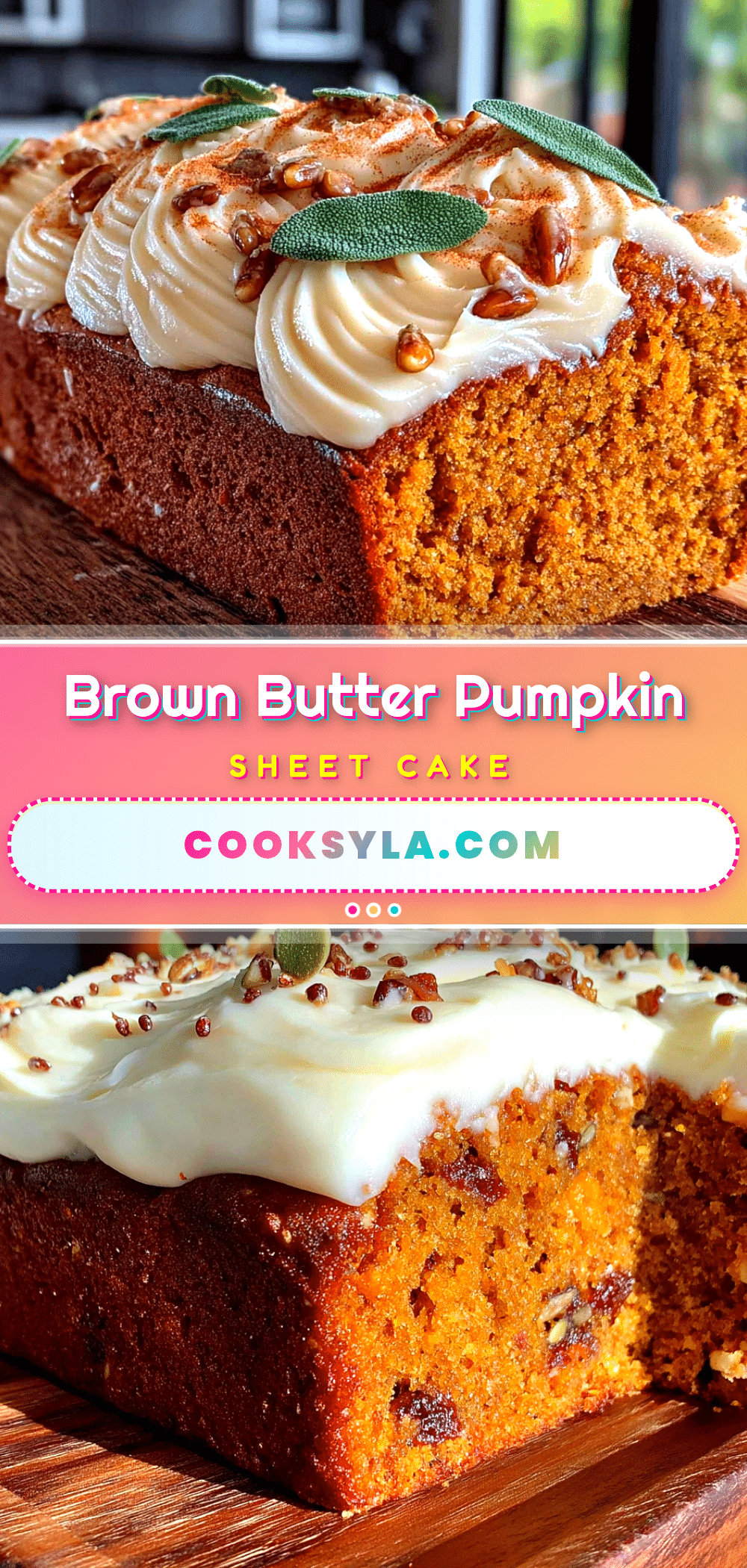 brown butter pumpkin sheet cake recipe