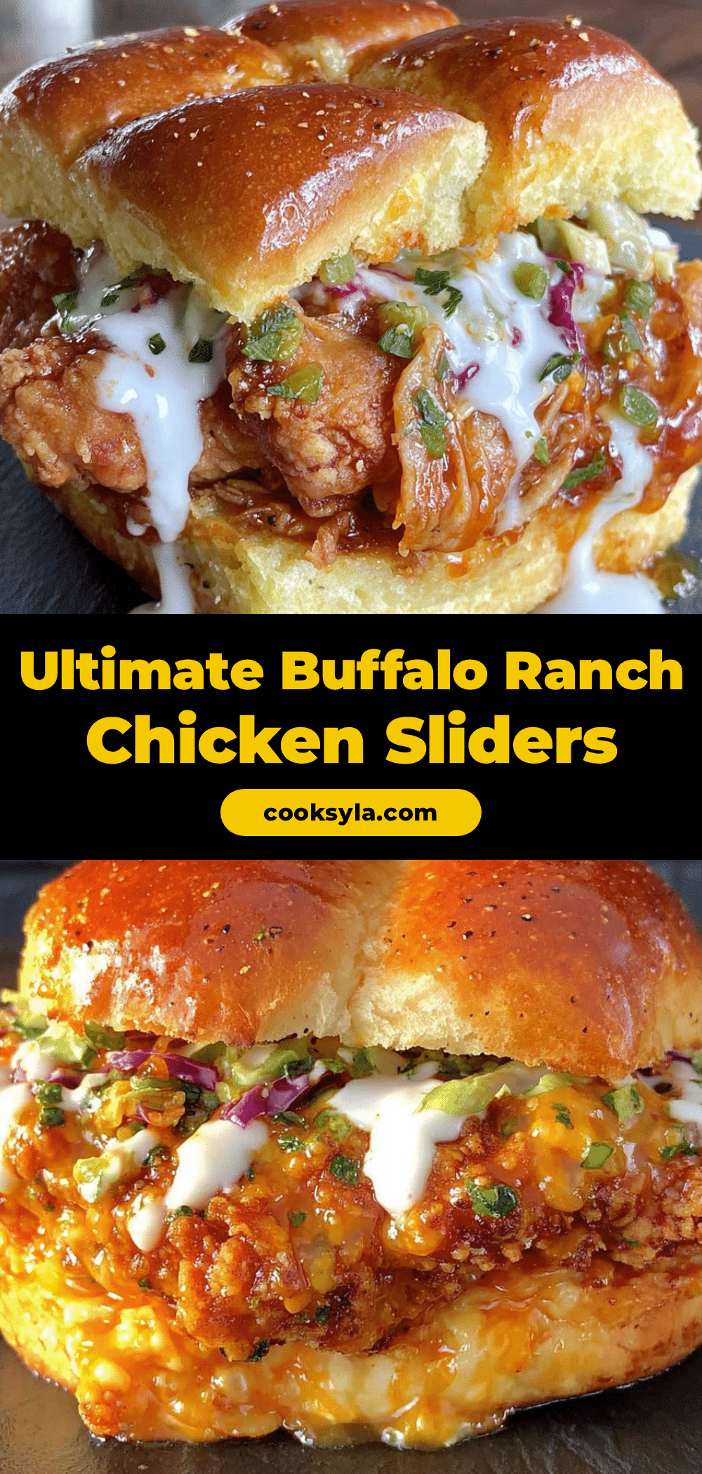 Buffalo ranch chicken sliders recipe