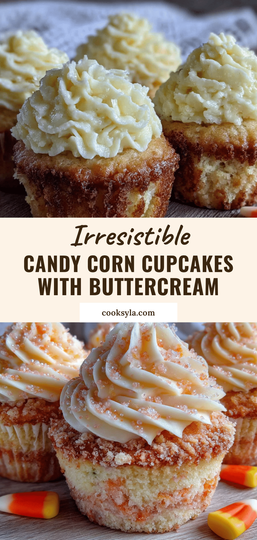 candy corn cupcakes recipe