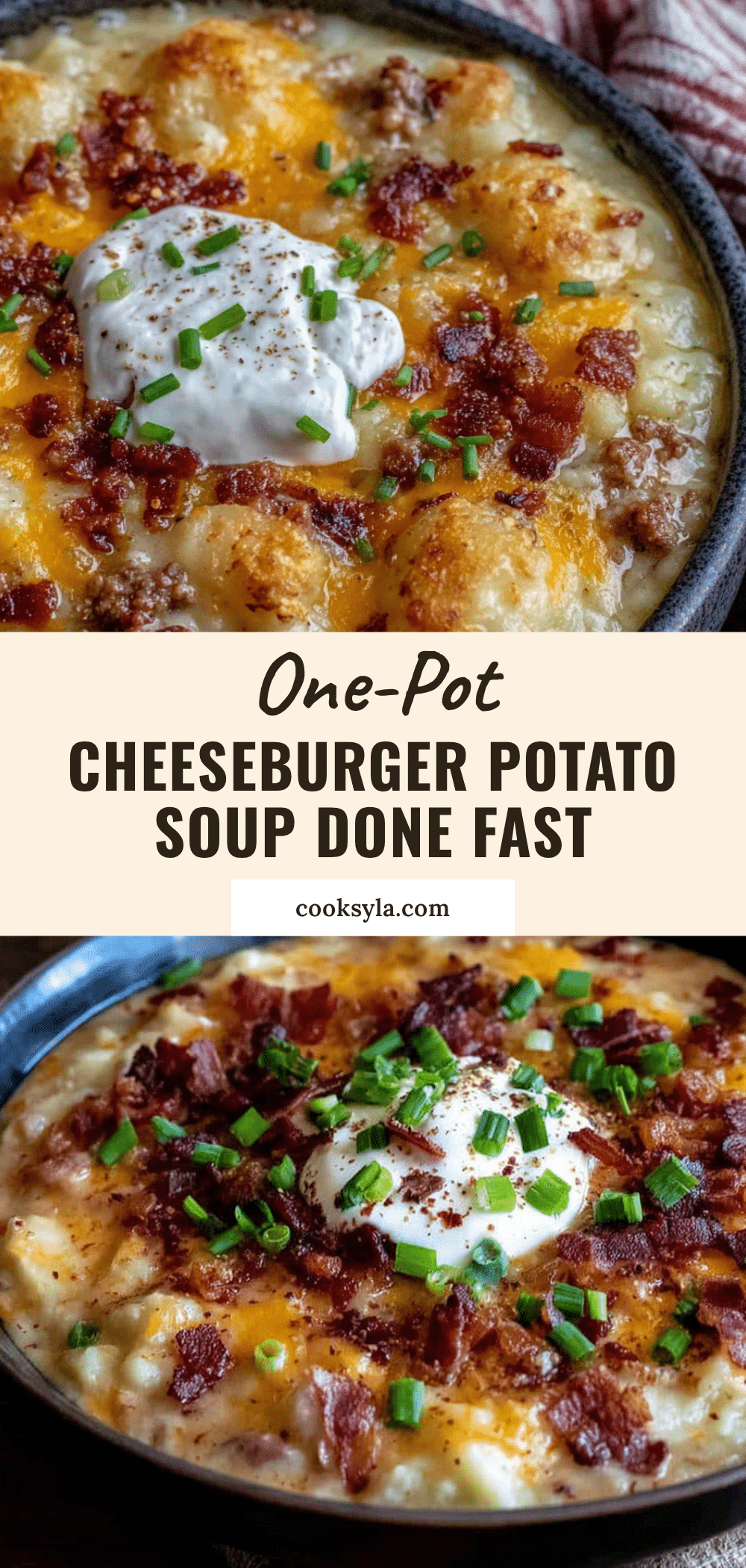 cheeseburger potato soup recipe