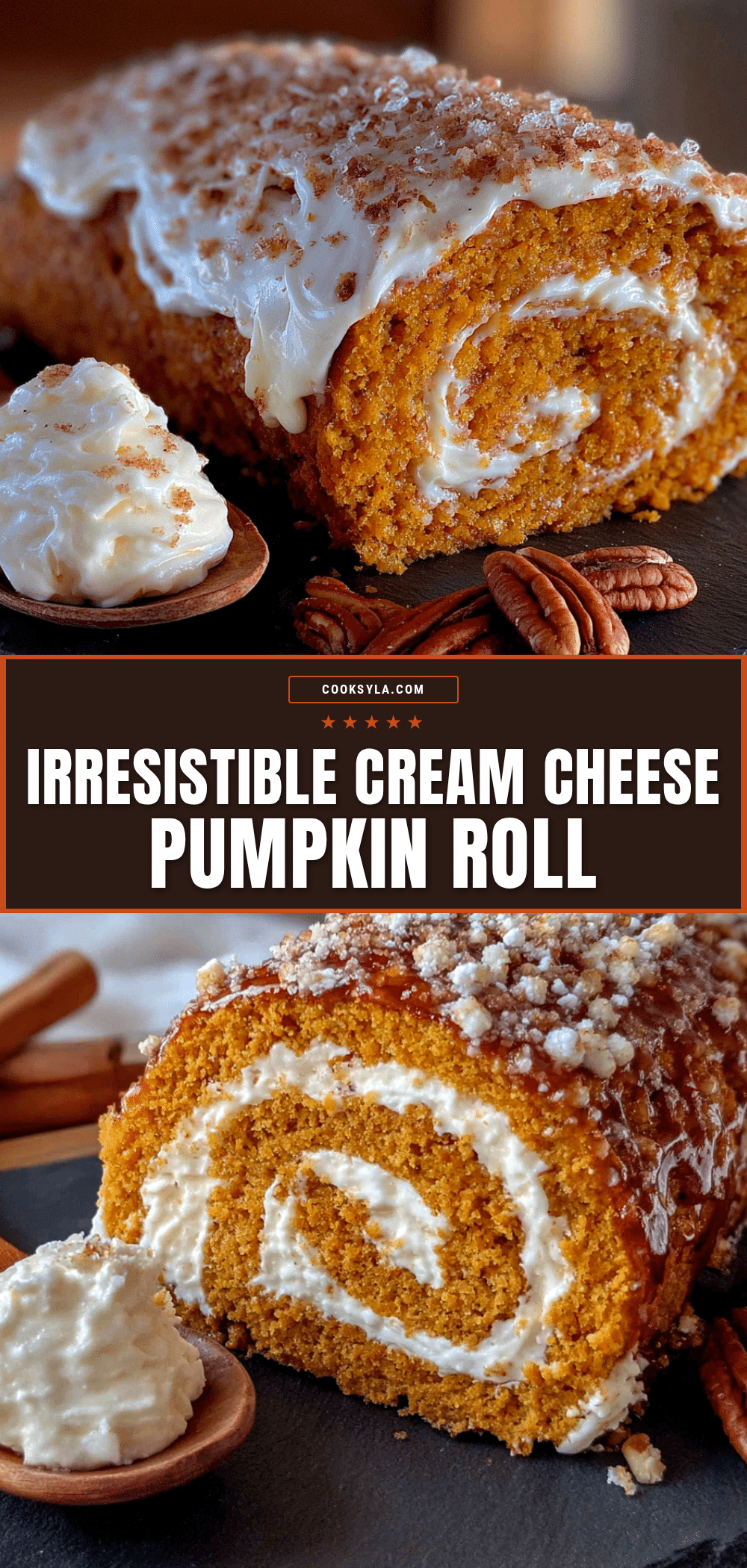 classic pumpkin roll with cream cheese filling recipe