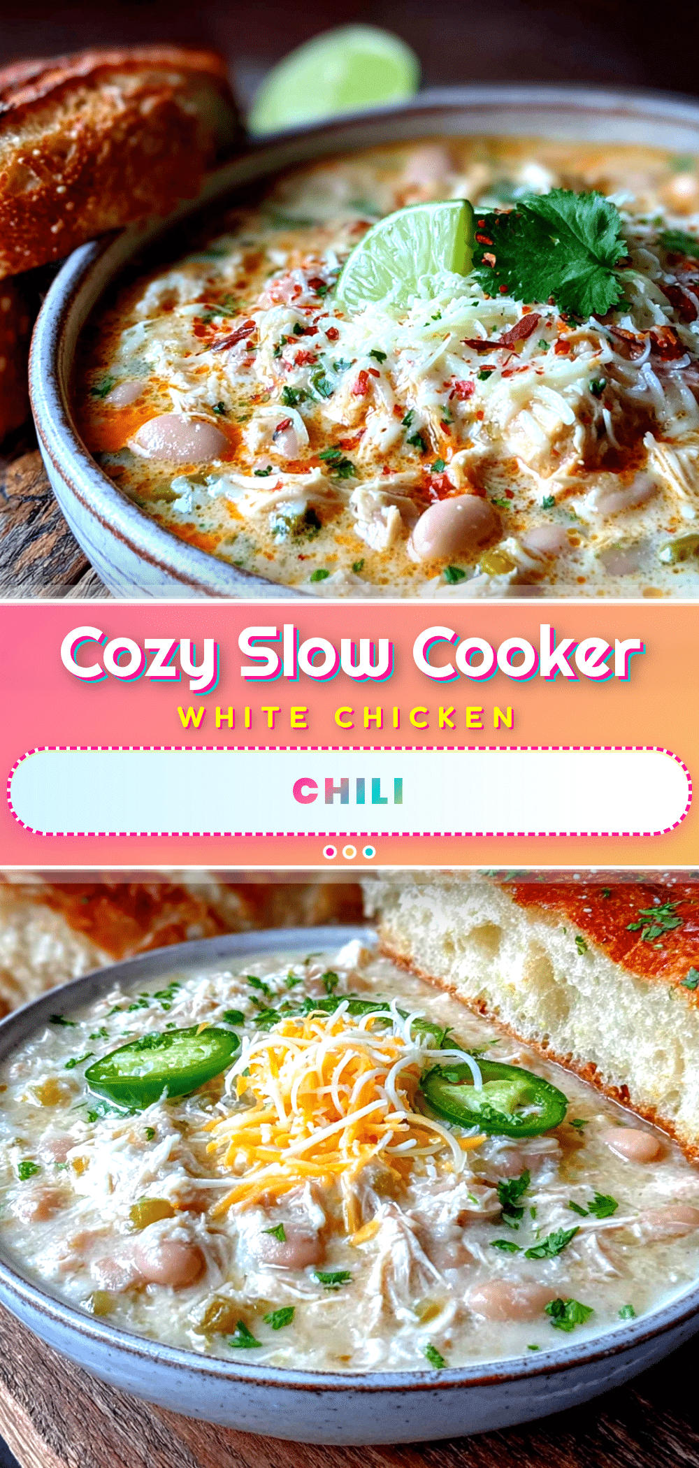 cozy slow cooker white chicken chili recipe