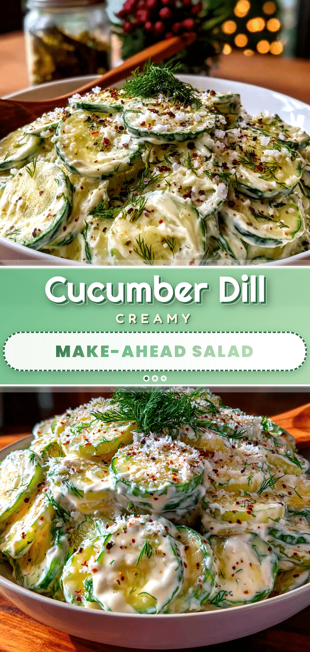 creamy cucumber dill salad recipe