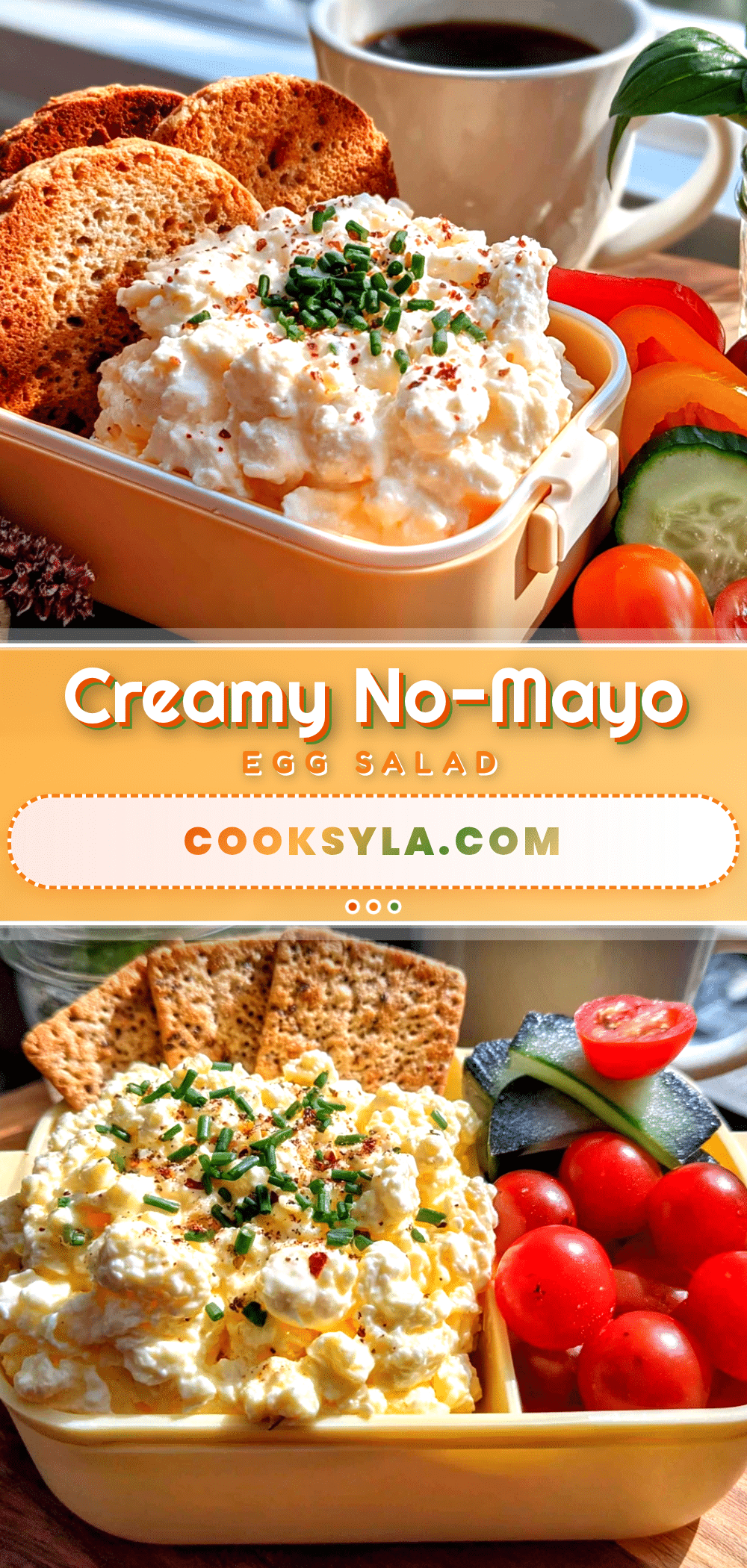 creamy no-mayo egg salad recipe