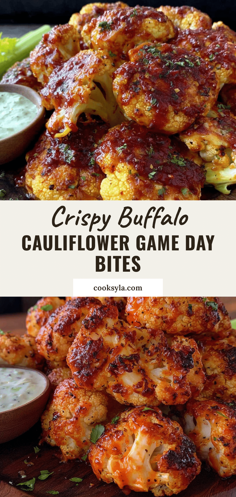 crispy buffalo cauliflower bites recipe