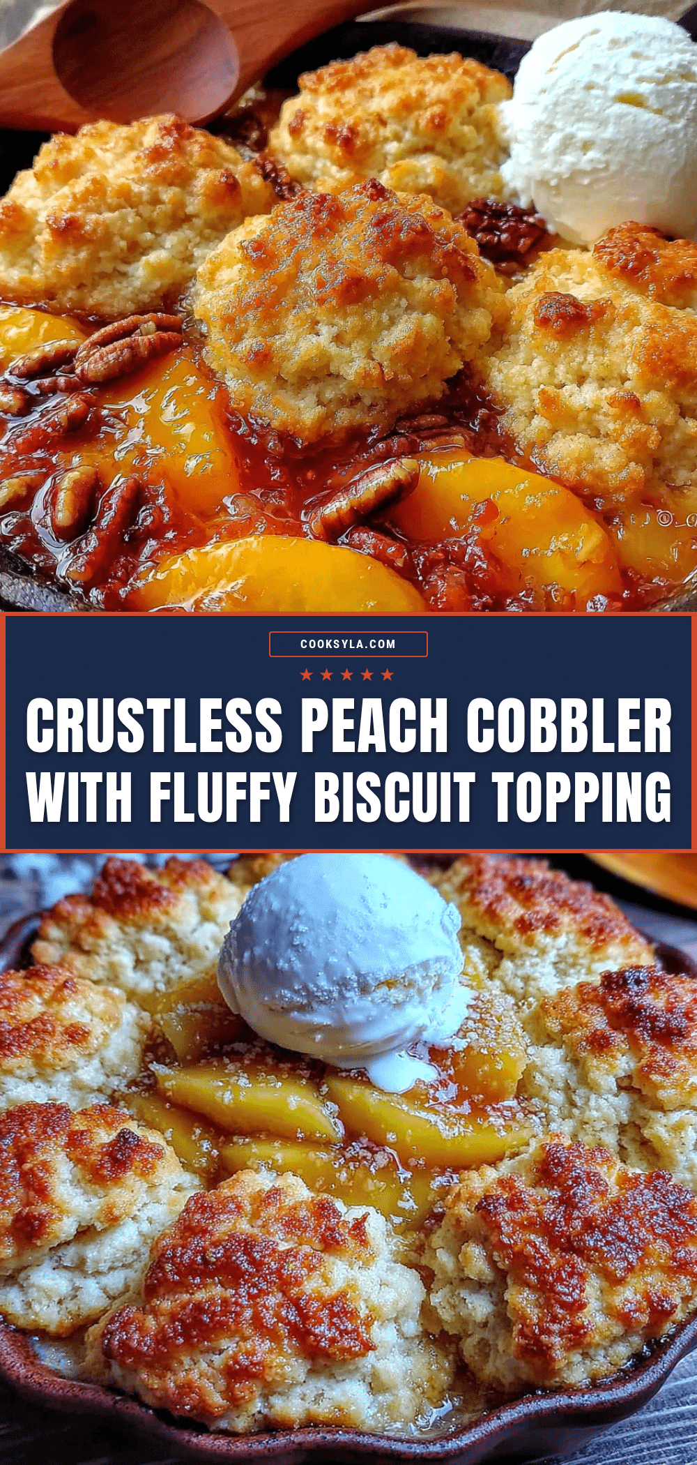 crustless peach cobbler recipe