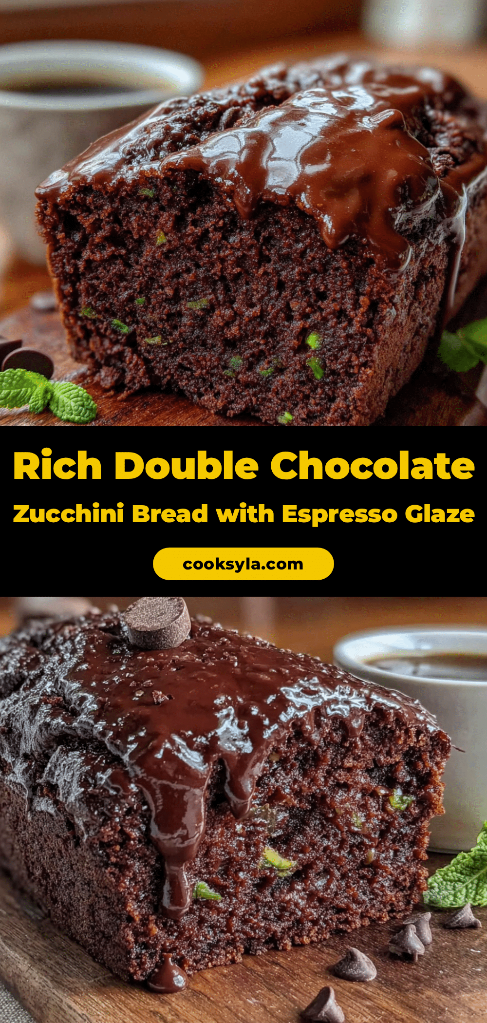 double chocolate zucchini bread recipe