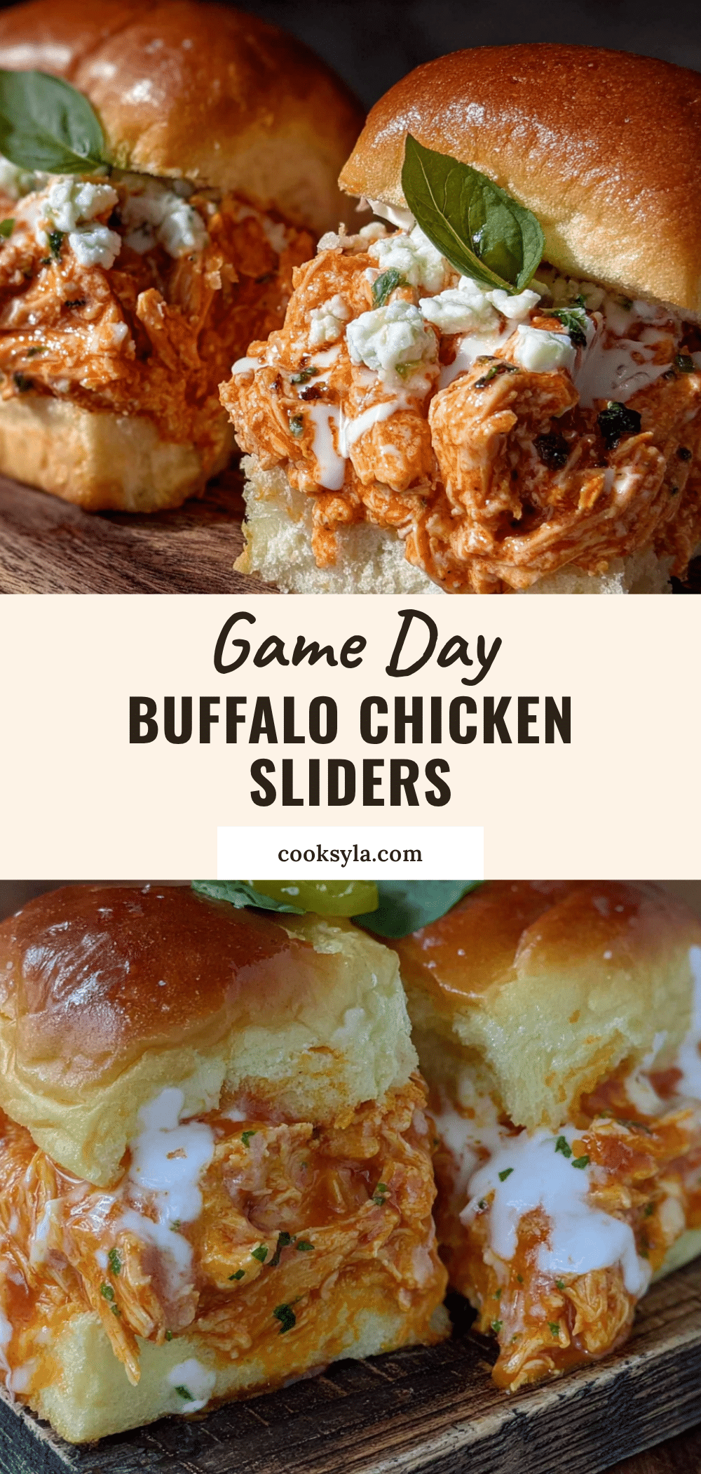 Easy Crockpot Buffalo Chicken Sliders recipe