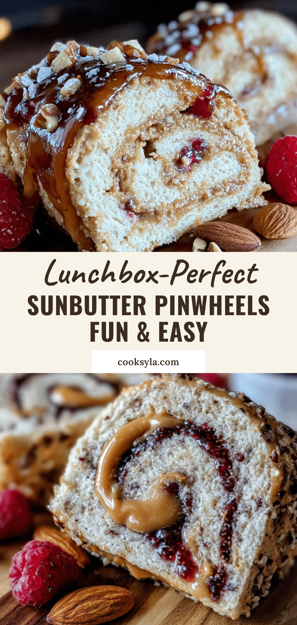 Easy Sunbutter and Jelly Pinwheel Sandwiches recipe