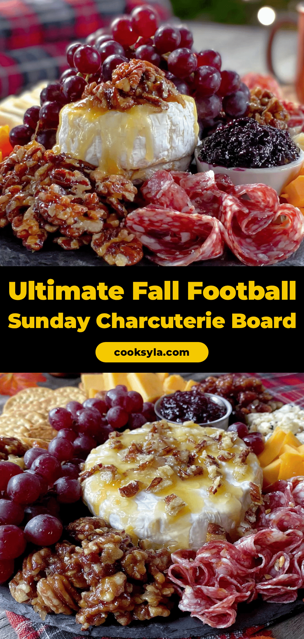 fall football sunday charcuterie board recipe