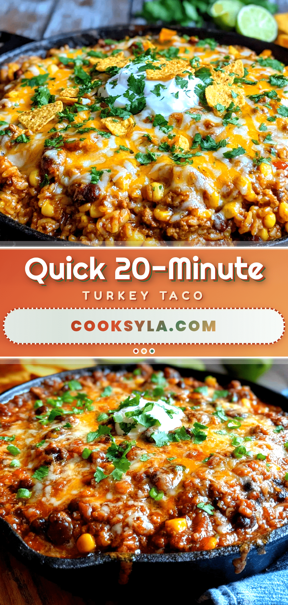 ground turkey taco skillet recipe