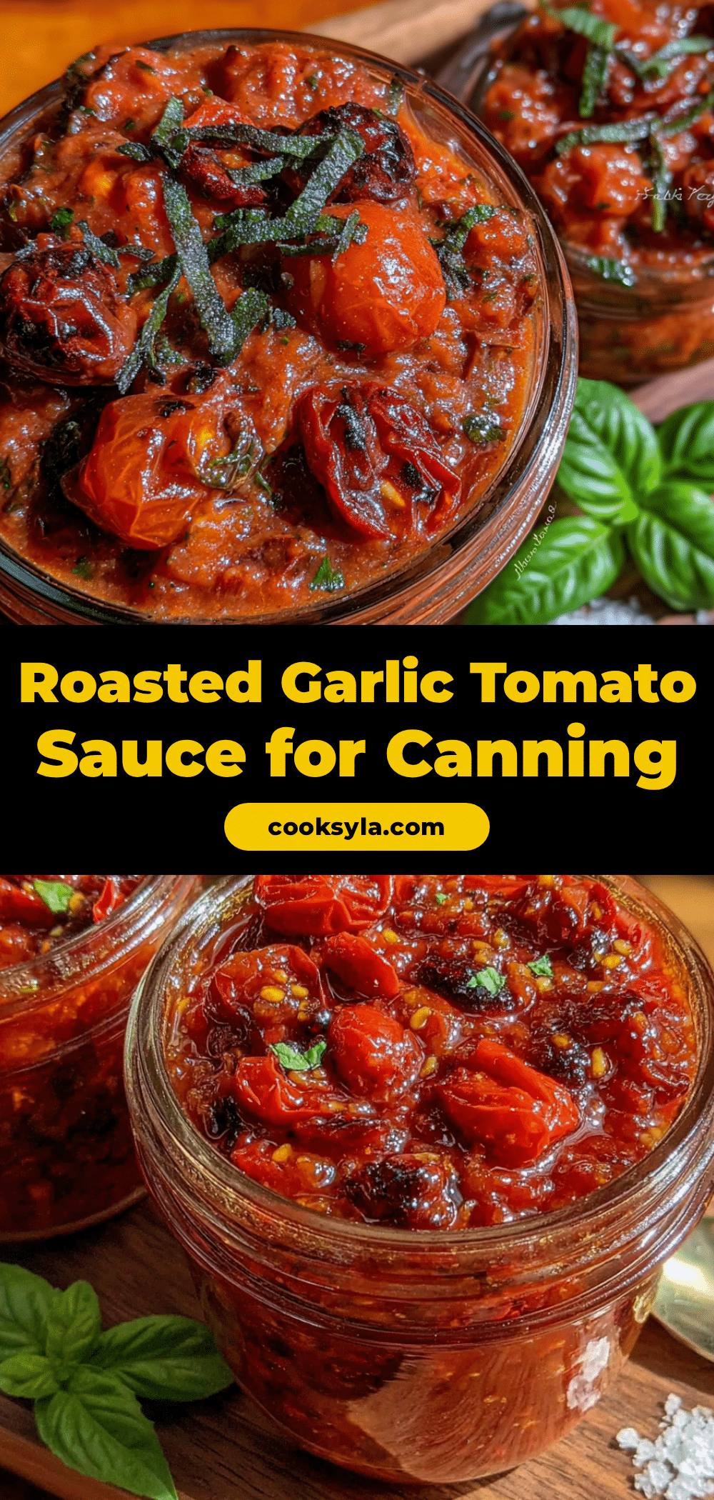 homemade roasted garlic and cherry tomato pasta sauce for canning recipe