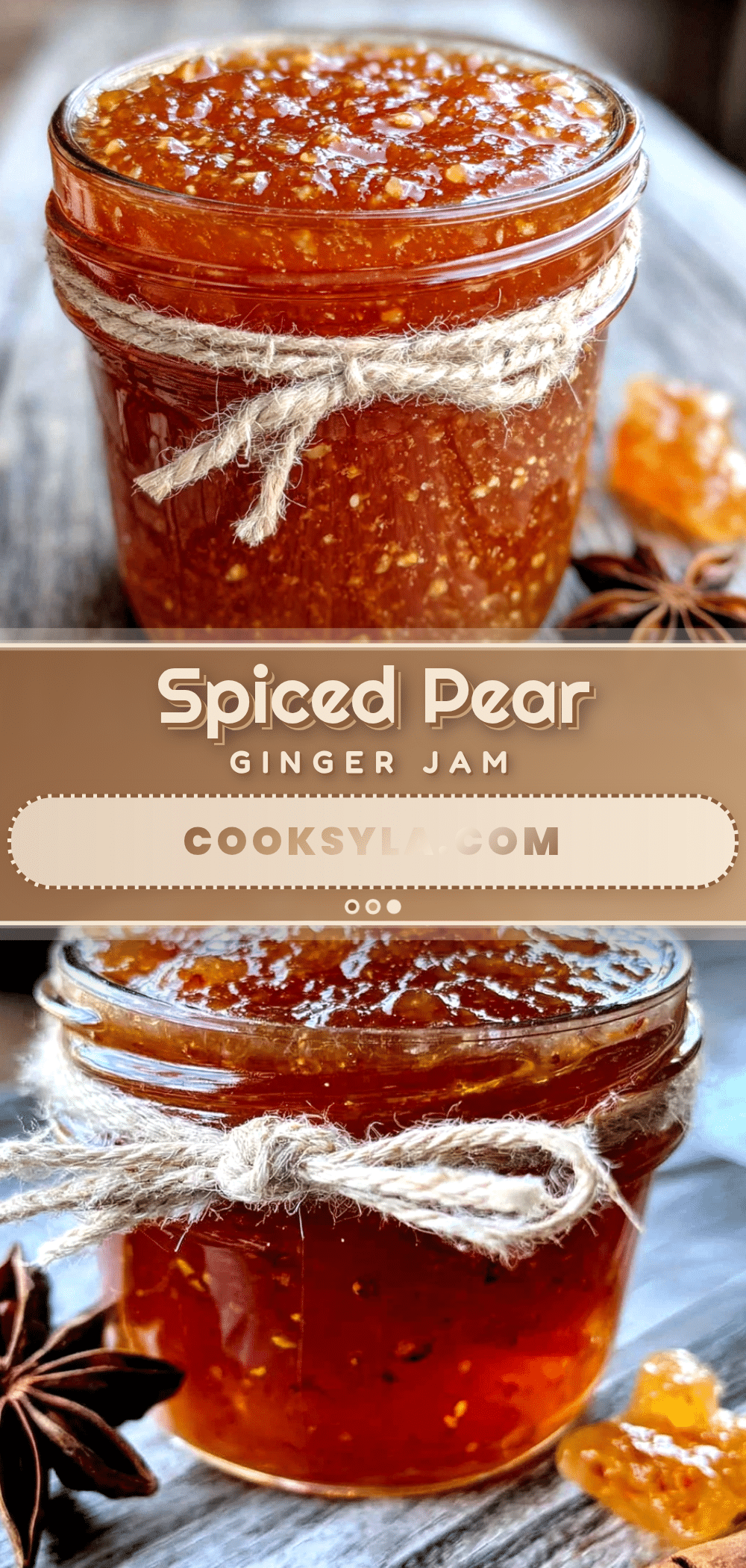 homemade spiced pear and ginger jam recipe