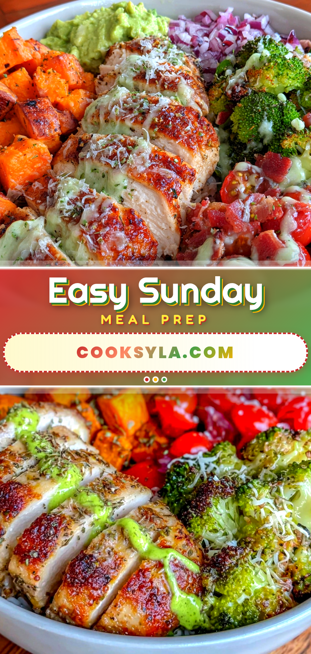 meal prep chicken and veggie bowls recipe