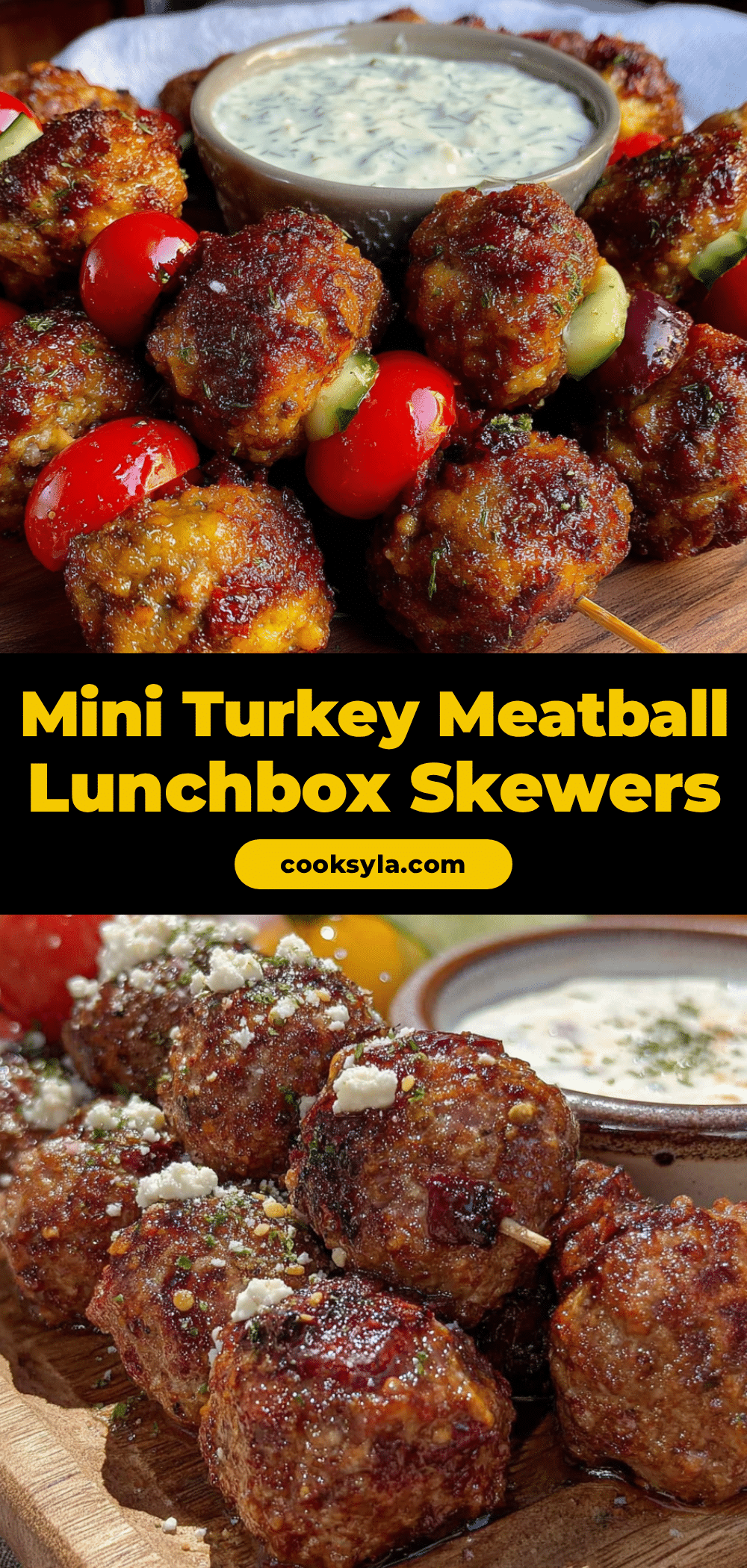 mini turkey meatball skewers recipe