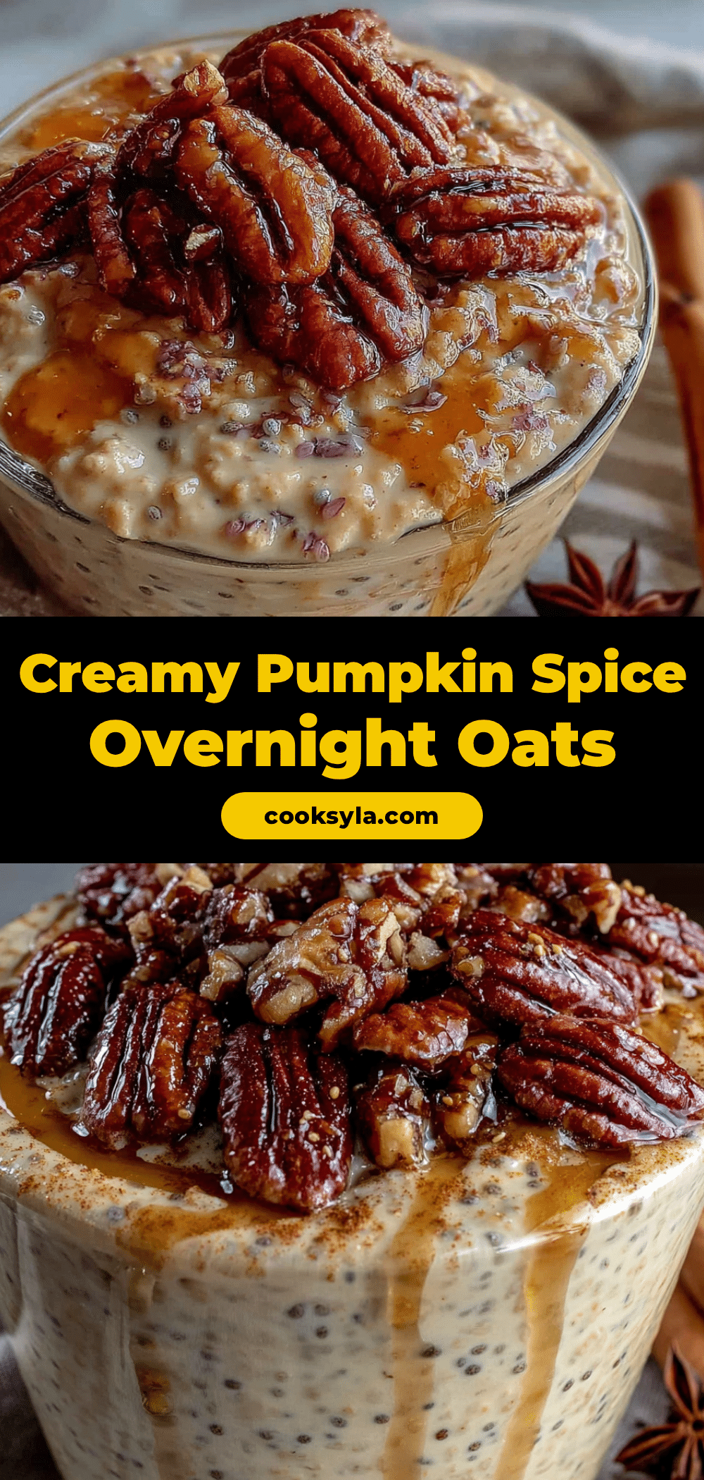 pumpkin spice overnight oats recipe