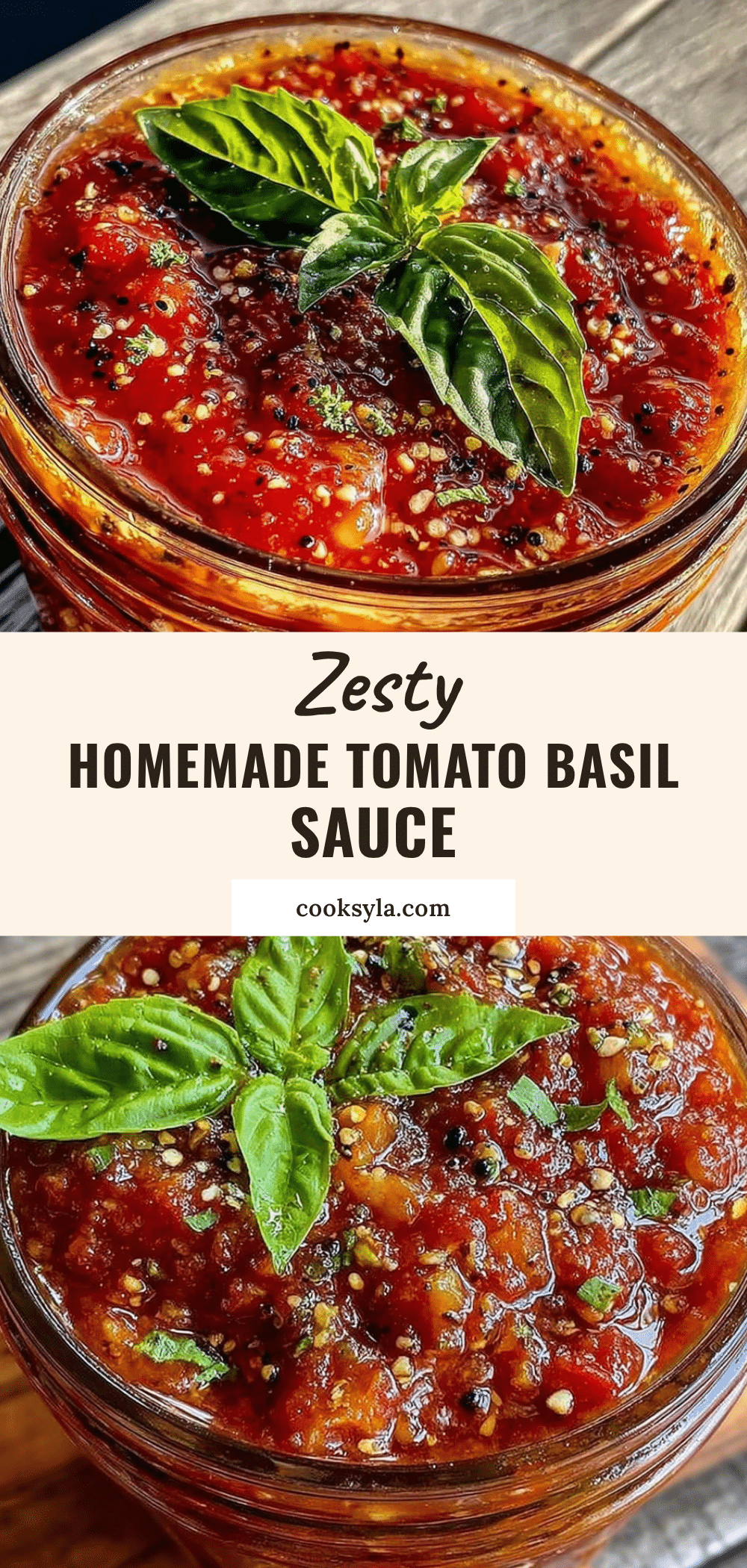 zesty homemade tomato basil sauce recipe