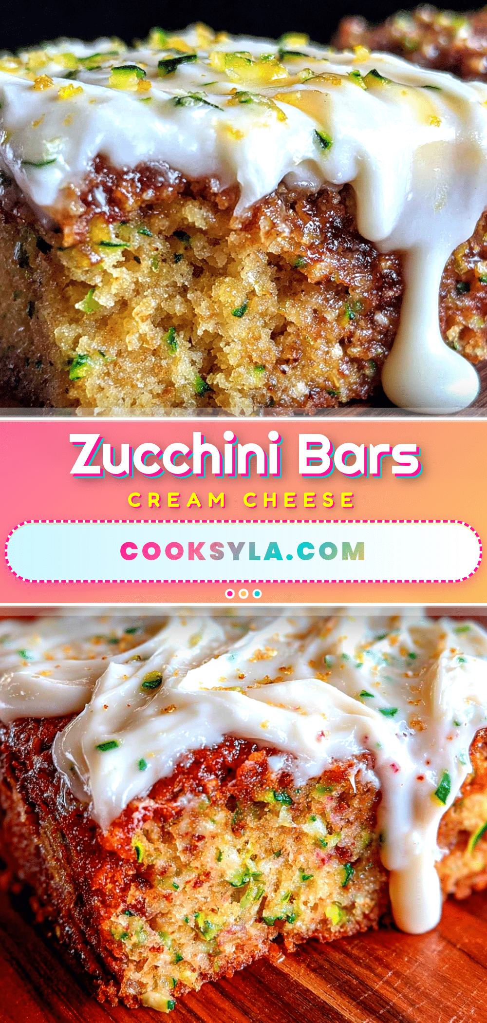 zucchini bars with cream cheese frosting recipe