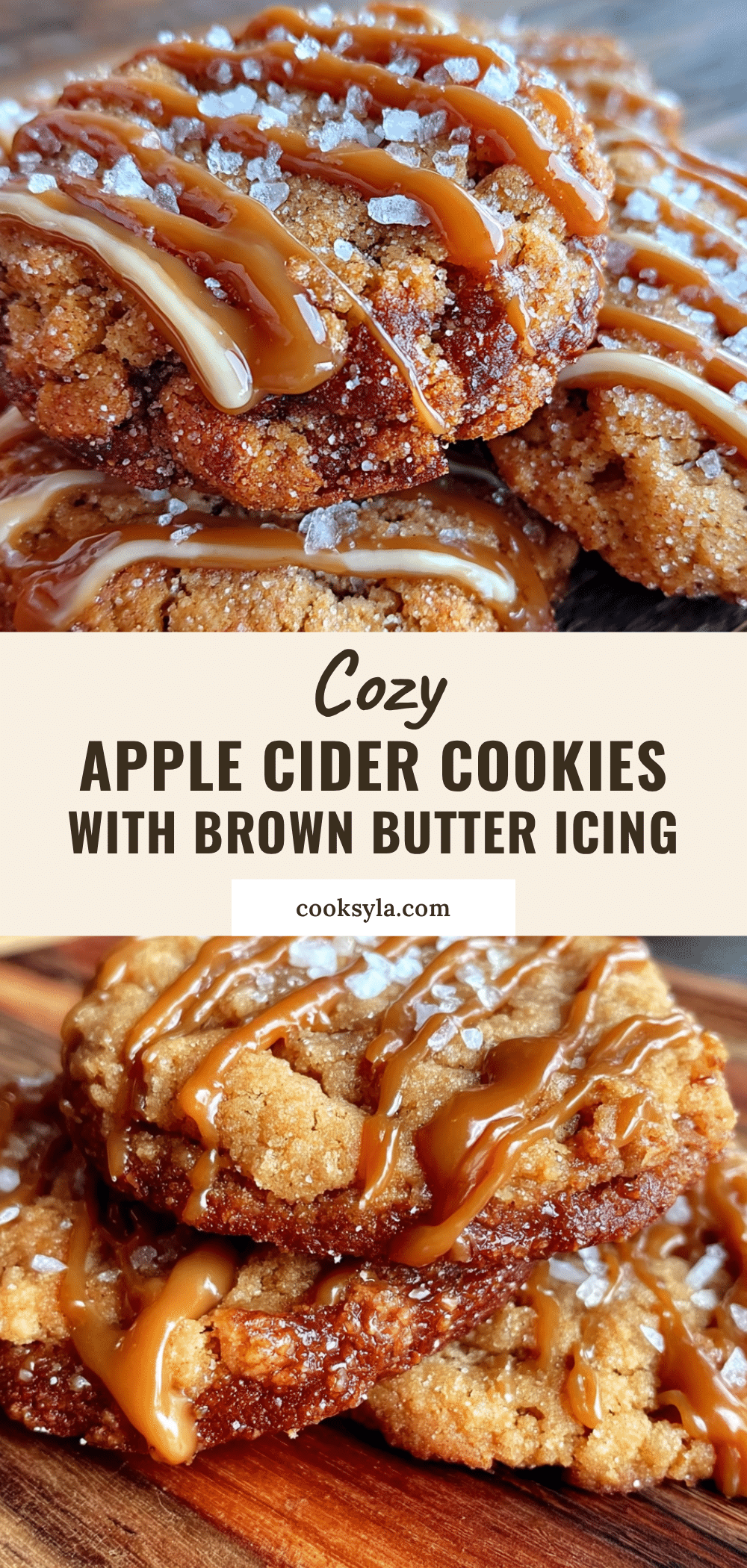 apple cider cookies with brown butter icing recipe