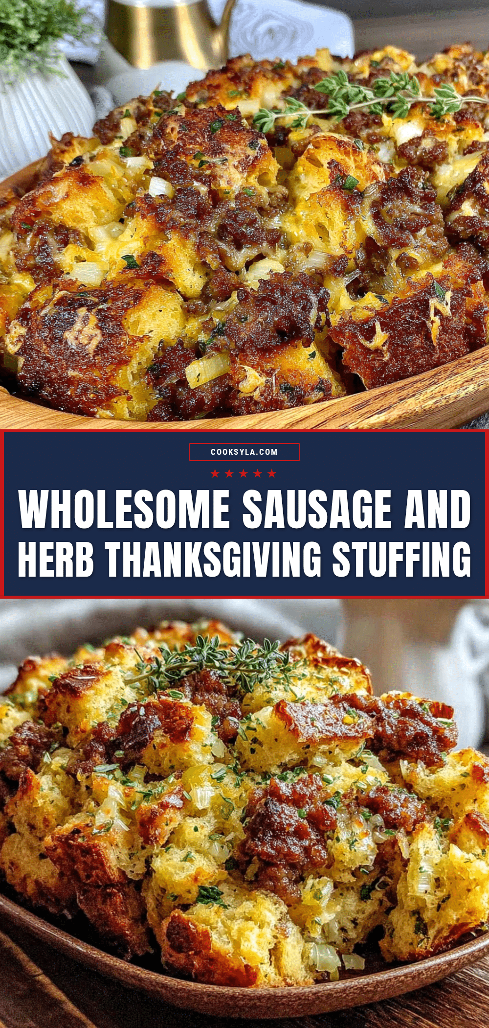 best homemade sausage and herb thanksgiving stuffing recipe